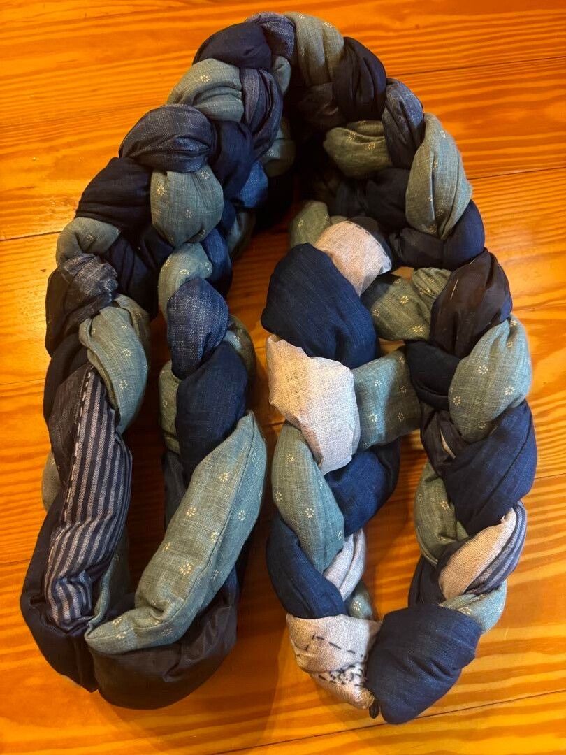 Kapital KAPITAL Hand-Woven Indigo Scarf Size ONE SIZE - 2 Thumbnail