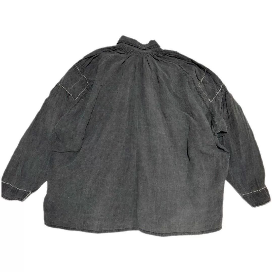 Japanese Brand Japanese Antique Boro Linen Smock Shirt Size US M / EU 48-50 / 2 - 2 Thumbnail