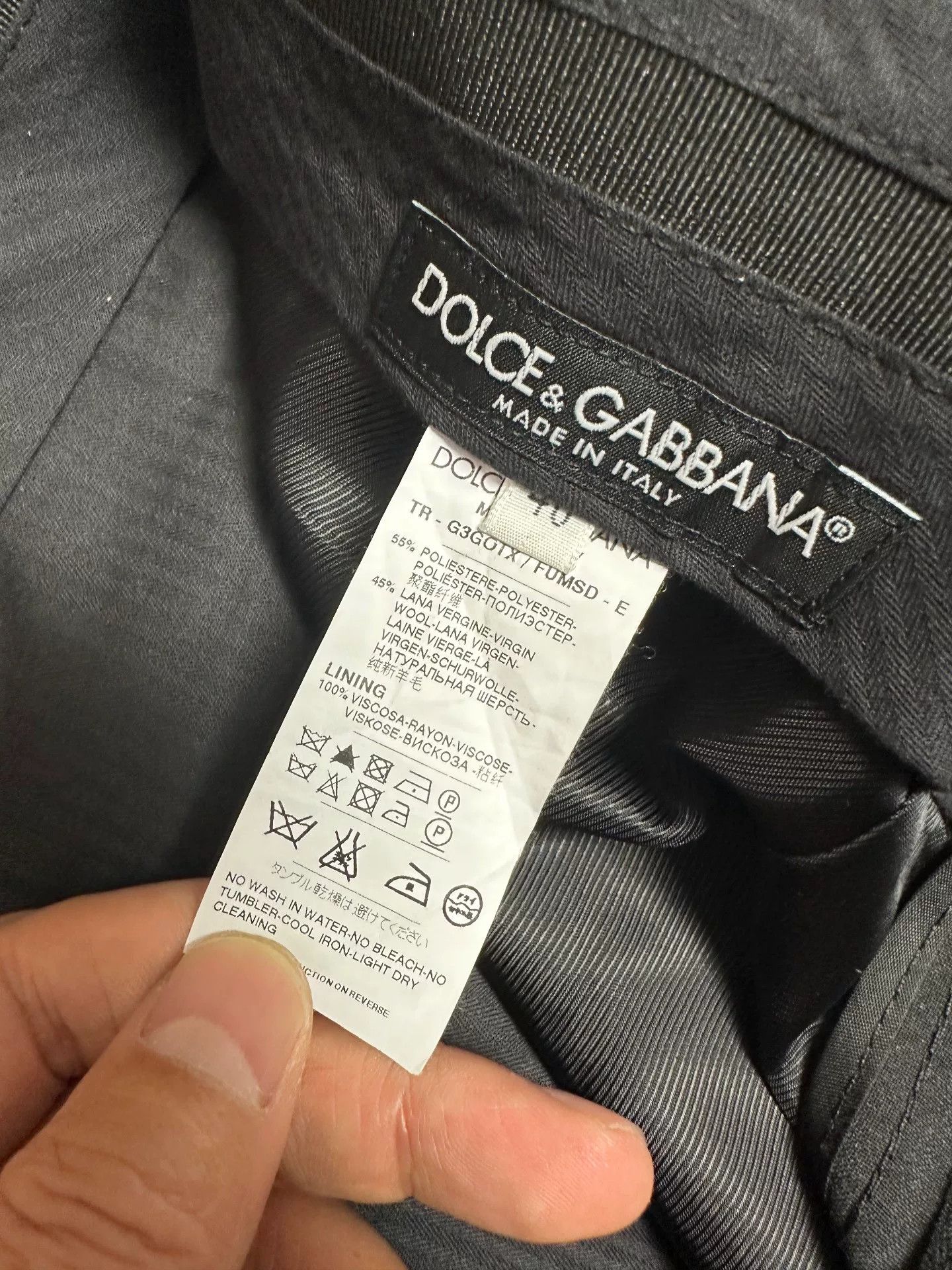 Japanese Brand Black Gray Wool Trousers for Men Size US 30 / EU 46 - 3 Thumbnail