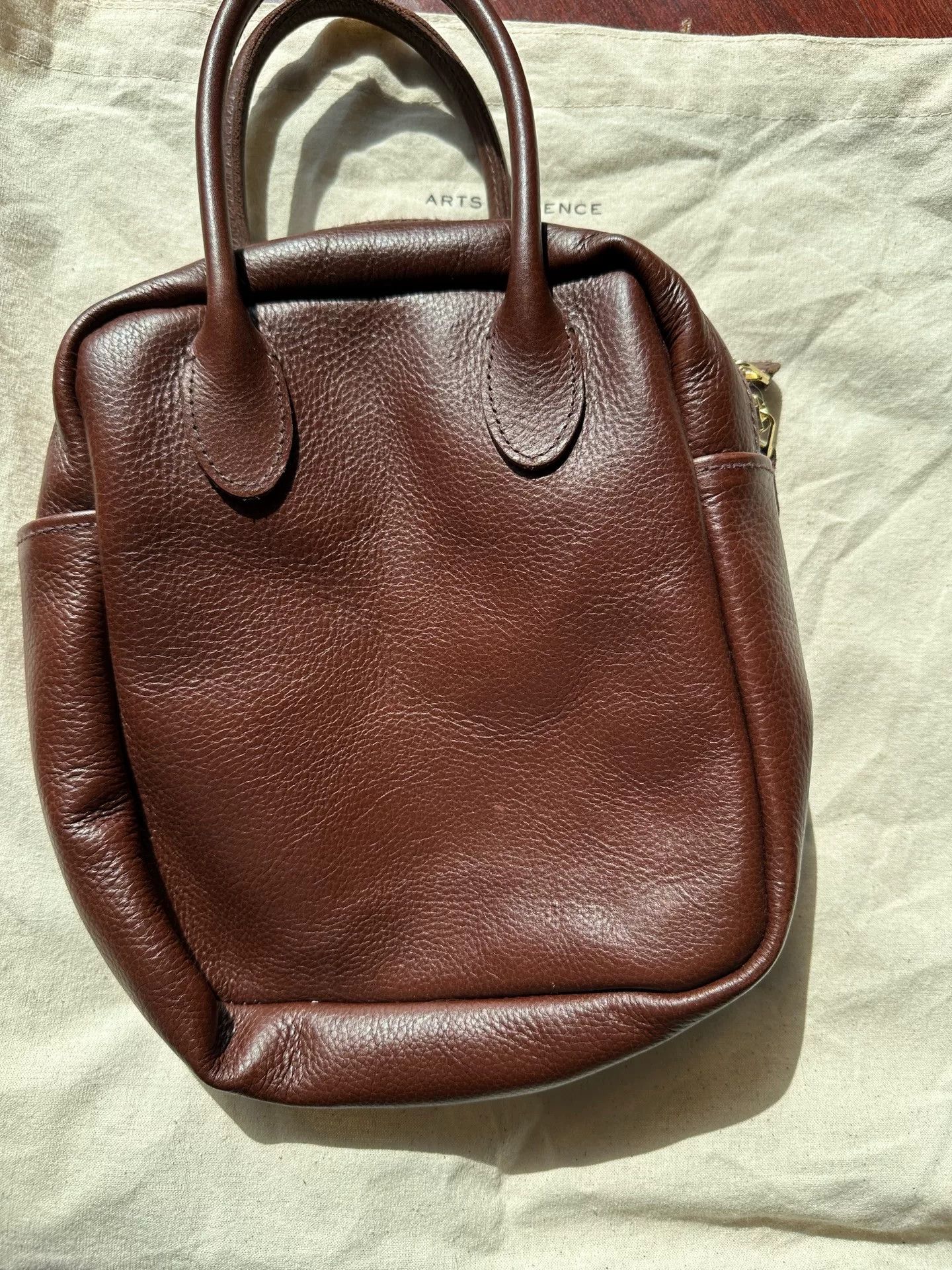Japanese Brand Handmade Brown Leather Bag Size ONE SIZE - 3 Thumbnail