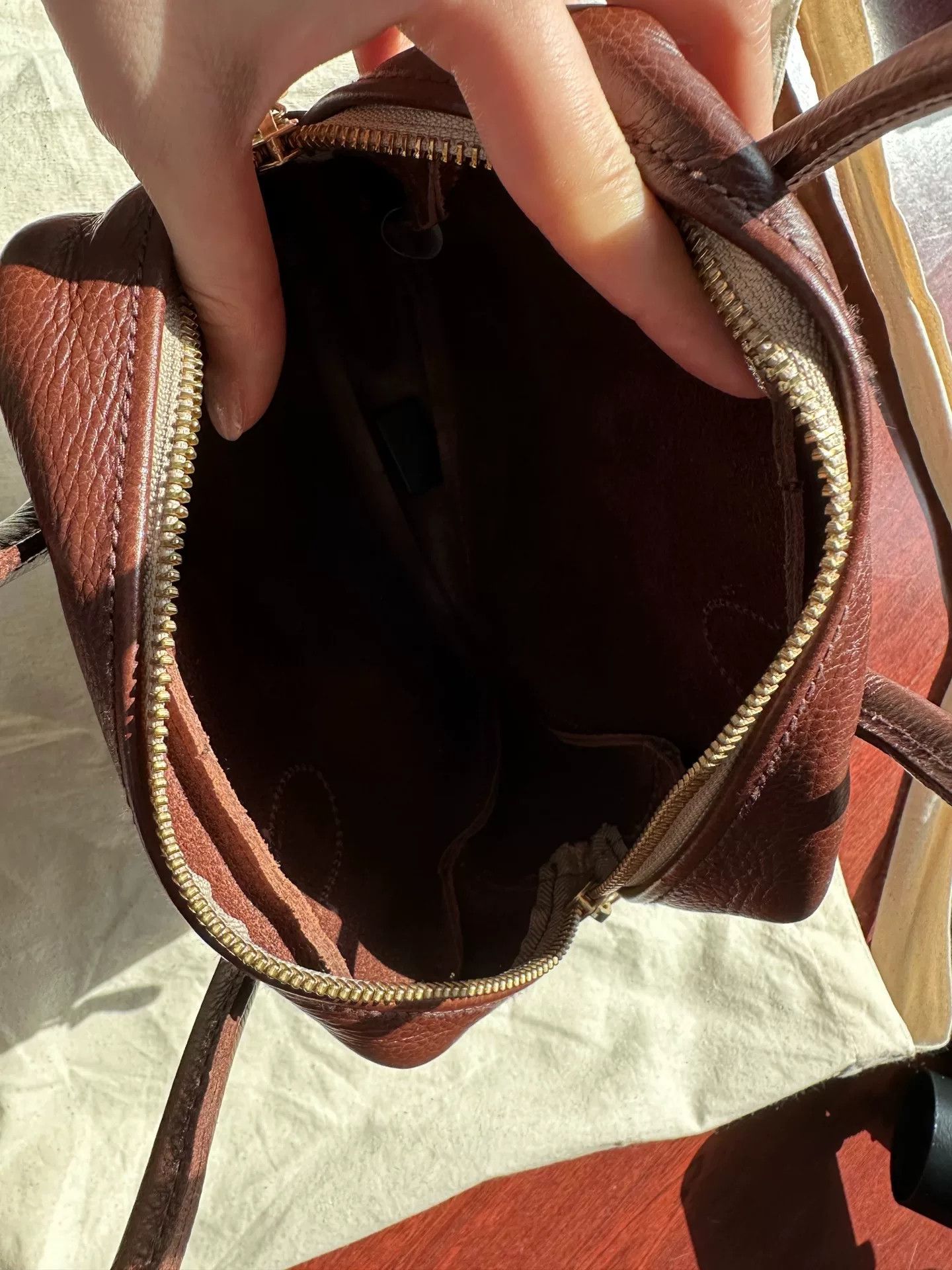Japanese Brand Handmade Brown Leather Bag Size ONE SIZE - 5 Thumbnail