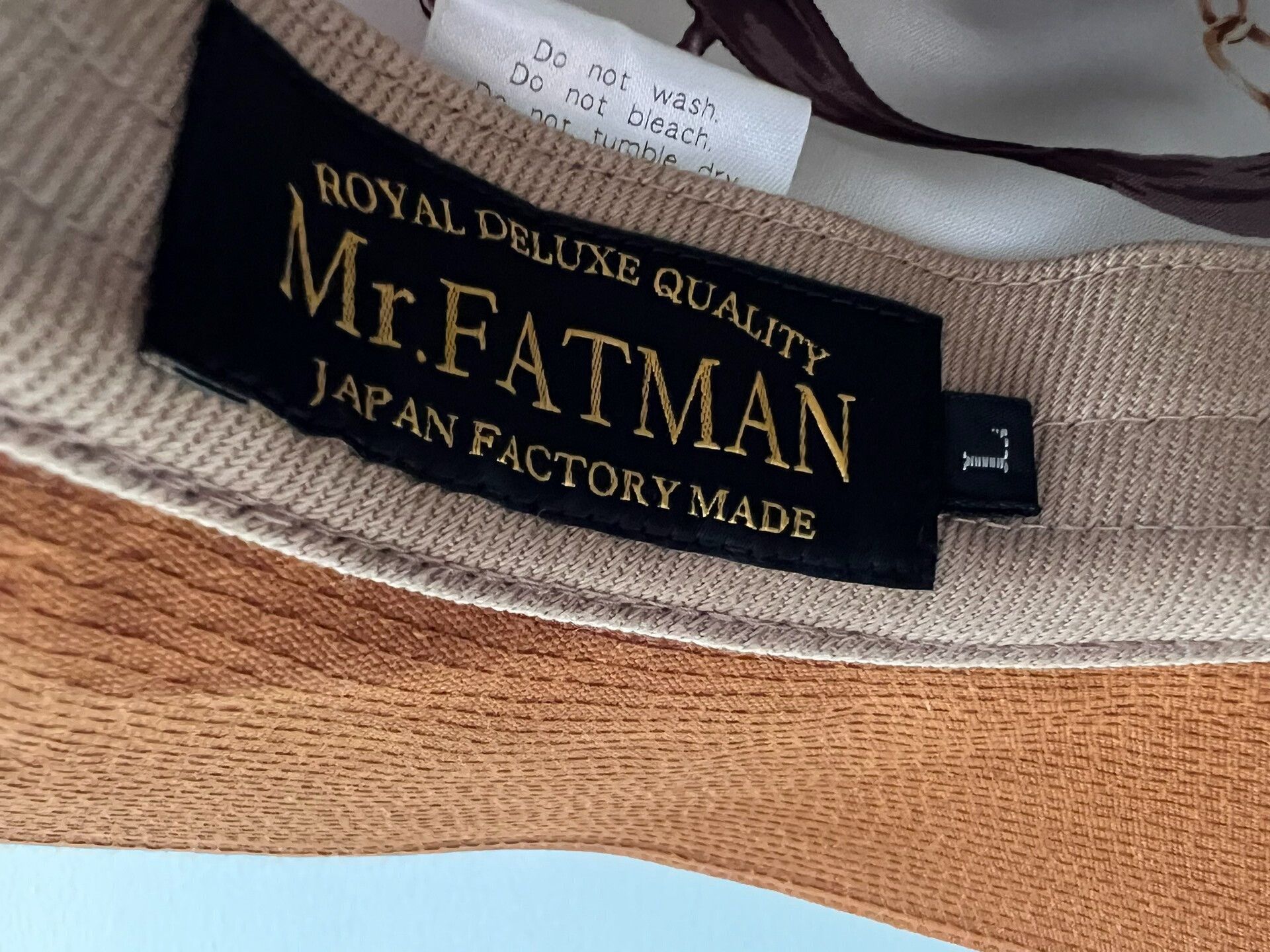 Japanese Brand MR.FATMAN Orange Bowler Hat Size L Size ONE SIZE - 3 Thumbnail