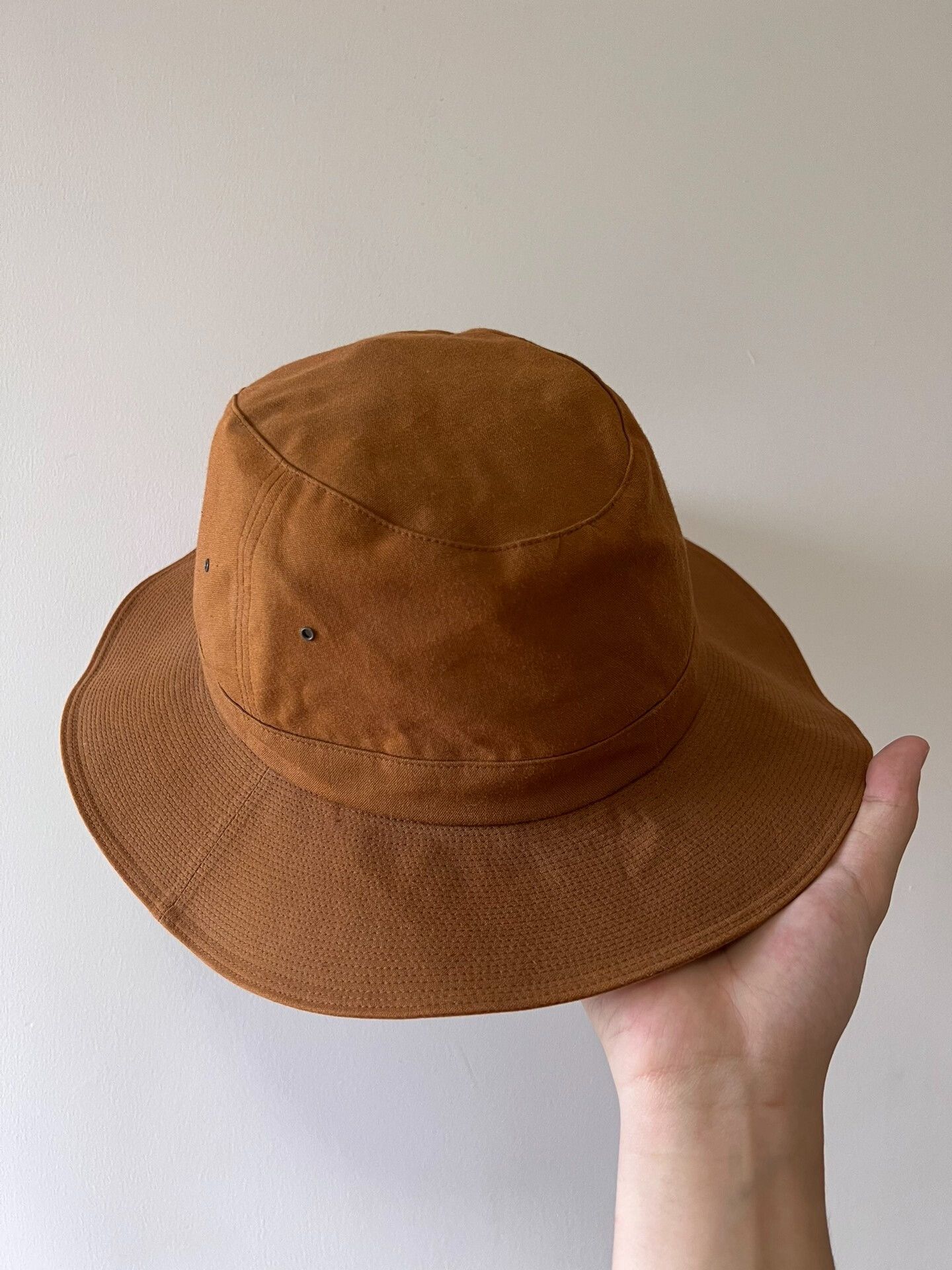 Japanese Brand MR.FATMAN Orange Bowler Hat Size L Size ONE SIZE - 2 Thumbnail