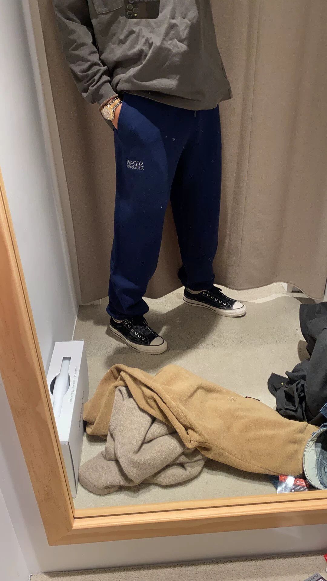 Japanese Brand Sedan All-Purpose Navy Sweatpants Size XL Size US 28 / EU 44 - 3 Thumbnail