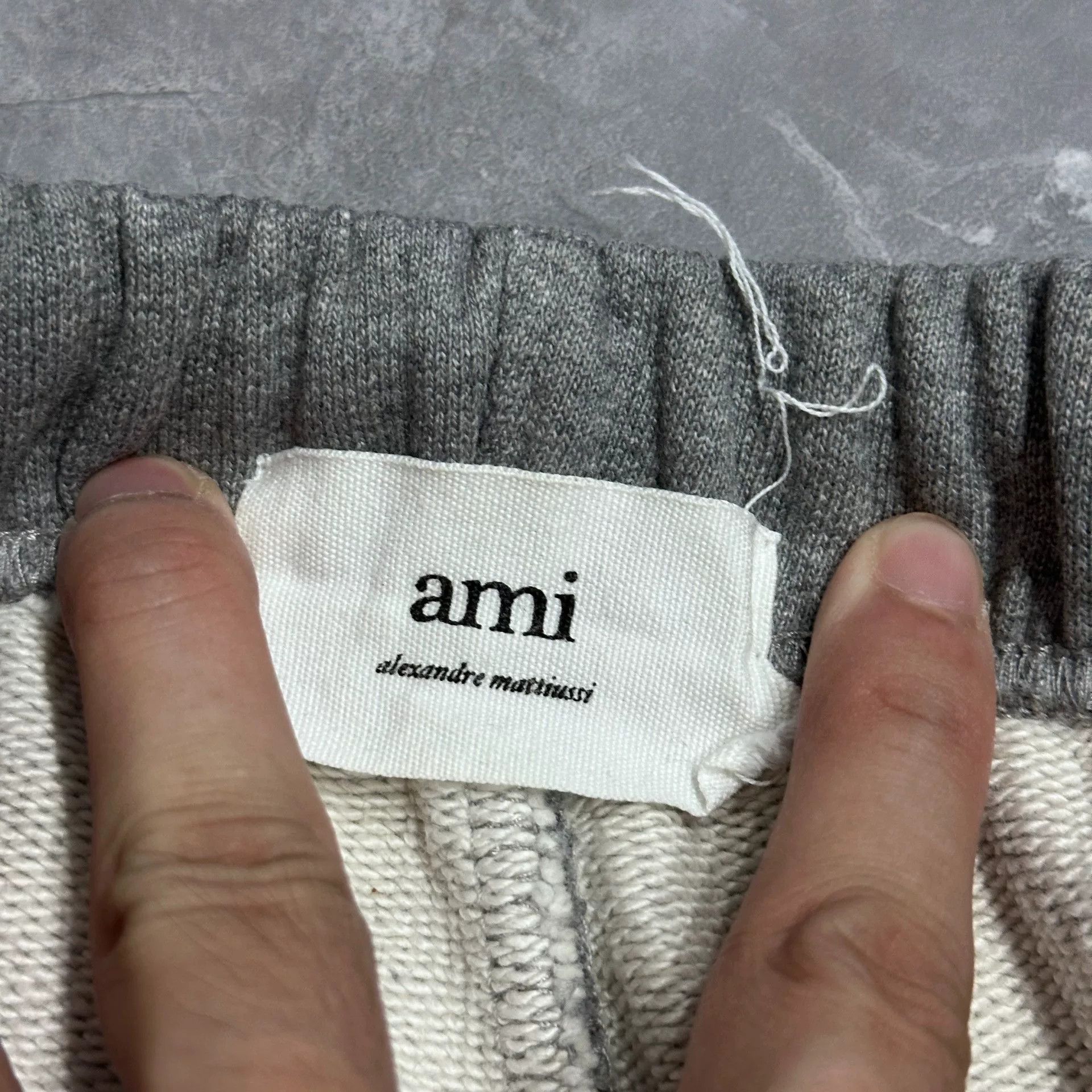 AMI AMI Paris Gray Embroidered Heart Trousers Size US 30 / EU 46 - 4 Thumbnail