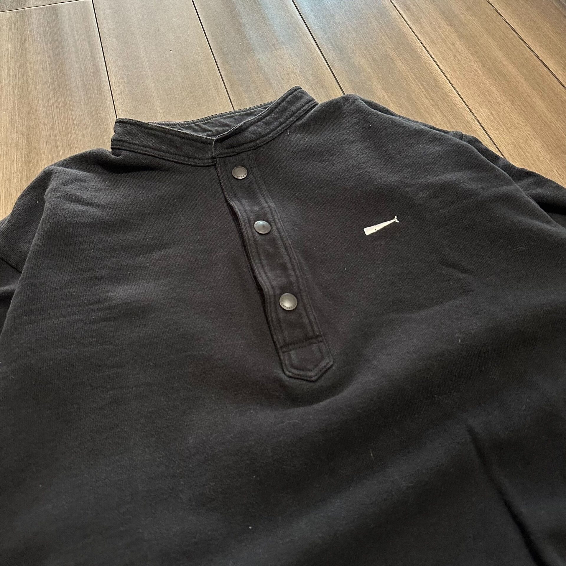 Descendant Descendant Voil Henley Sweatshirt Black Size US M / EU 48-50 / 2 - 2 Thumbnail