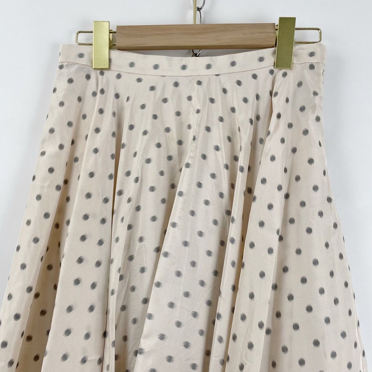 Dior Dior Beige Polka Dot Pleated Skirt Size 38" / US 16 / IT 52 - 5 Thumbnail