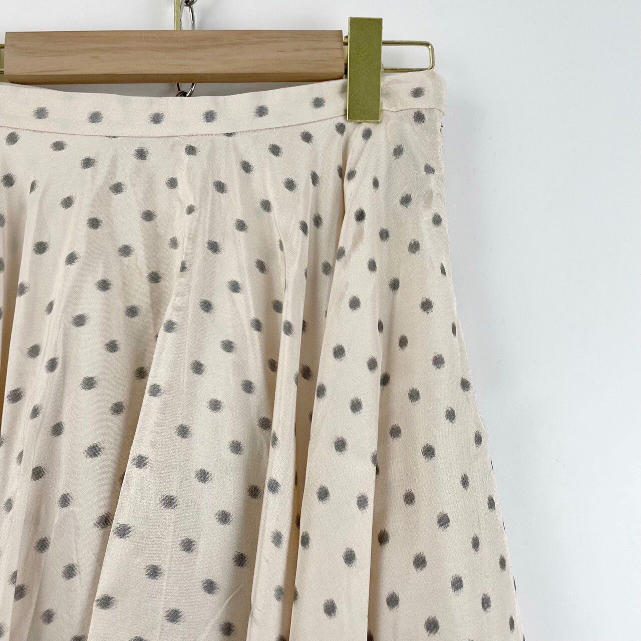 Dior Dior Beige Polka Dot Pleated Skirt Size 38" / US 16 / IT 52 - 3 Thumbnail