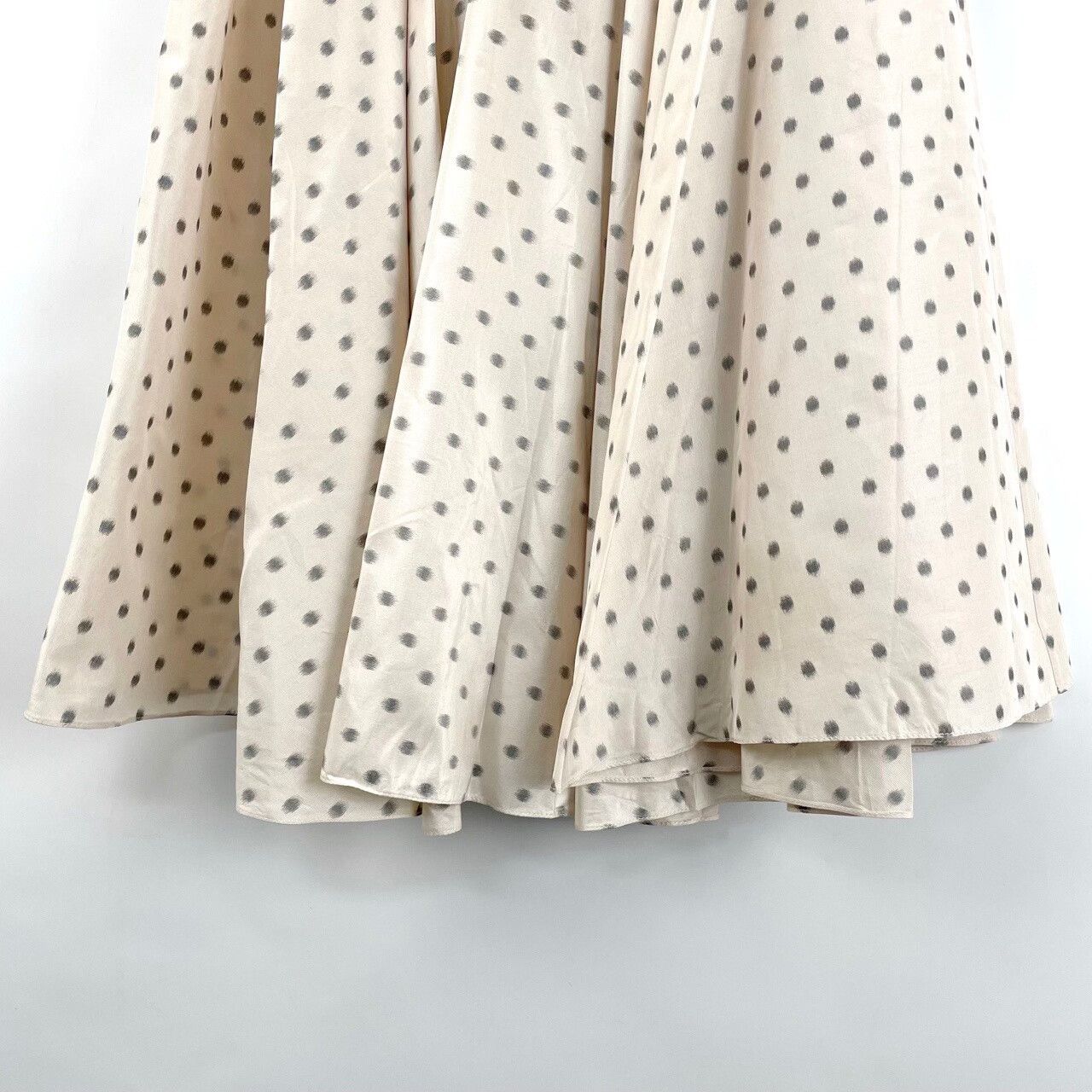 Dior Dior Beige Polka Dot Pleated Skirt Size 38" / US 16 / IT 52 - 4 Thumbnail
