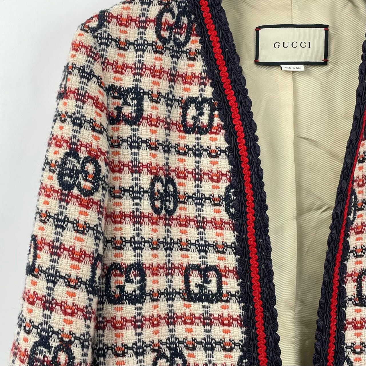 Gucci Gucci Double G Print Tweed Coat Size XS / US 0-2 / IT 36-38 - 4 Thumbnail
