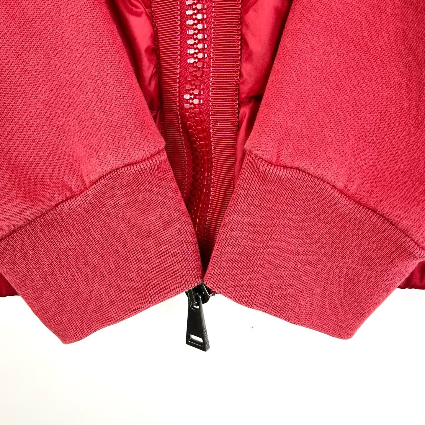 Moncler Moncler Red Sweatshirt Spliced Down Jacket Size US M / EU 48-50 / 2 - 6 Thumbnail
