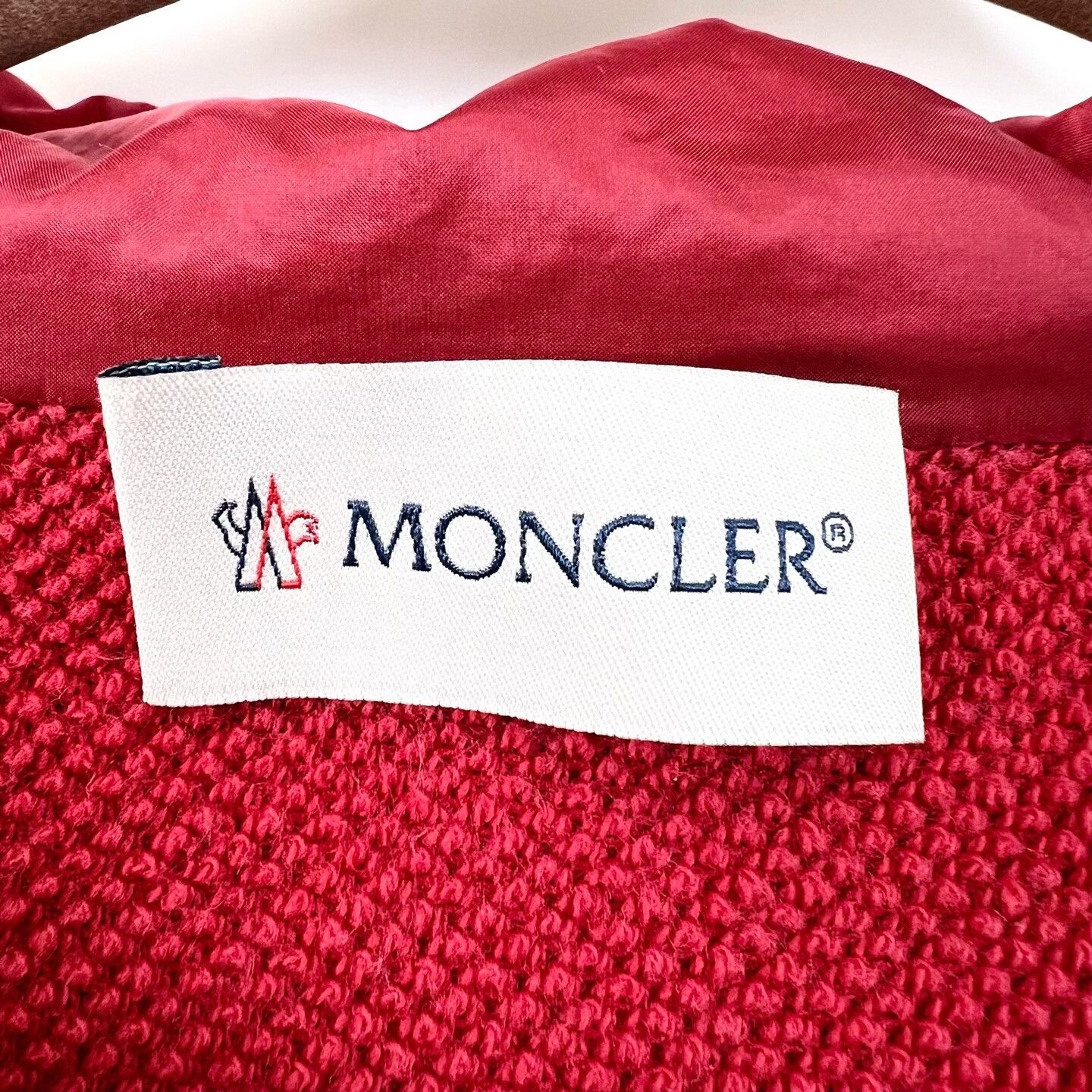 Moncler Moncler Red Sweatshirt Spliced Down Jacket Size US M / EU 48-50 / 2 - 4 Thumbnail