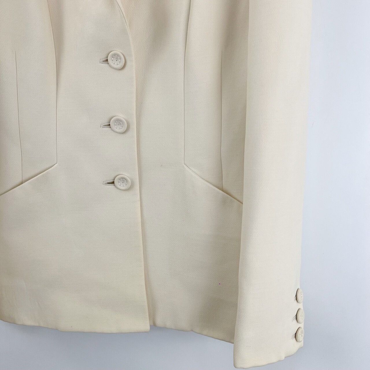 Dior Dior White Single-Breasted Bar Jacket Blazer Size S / US 4 / IT 40 - 4 Thumbnail