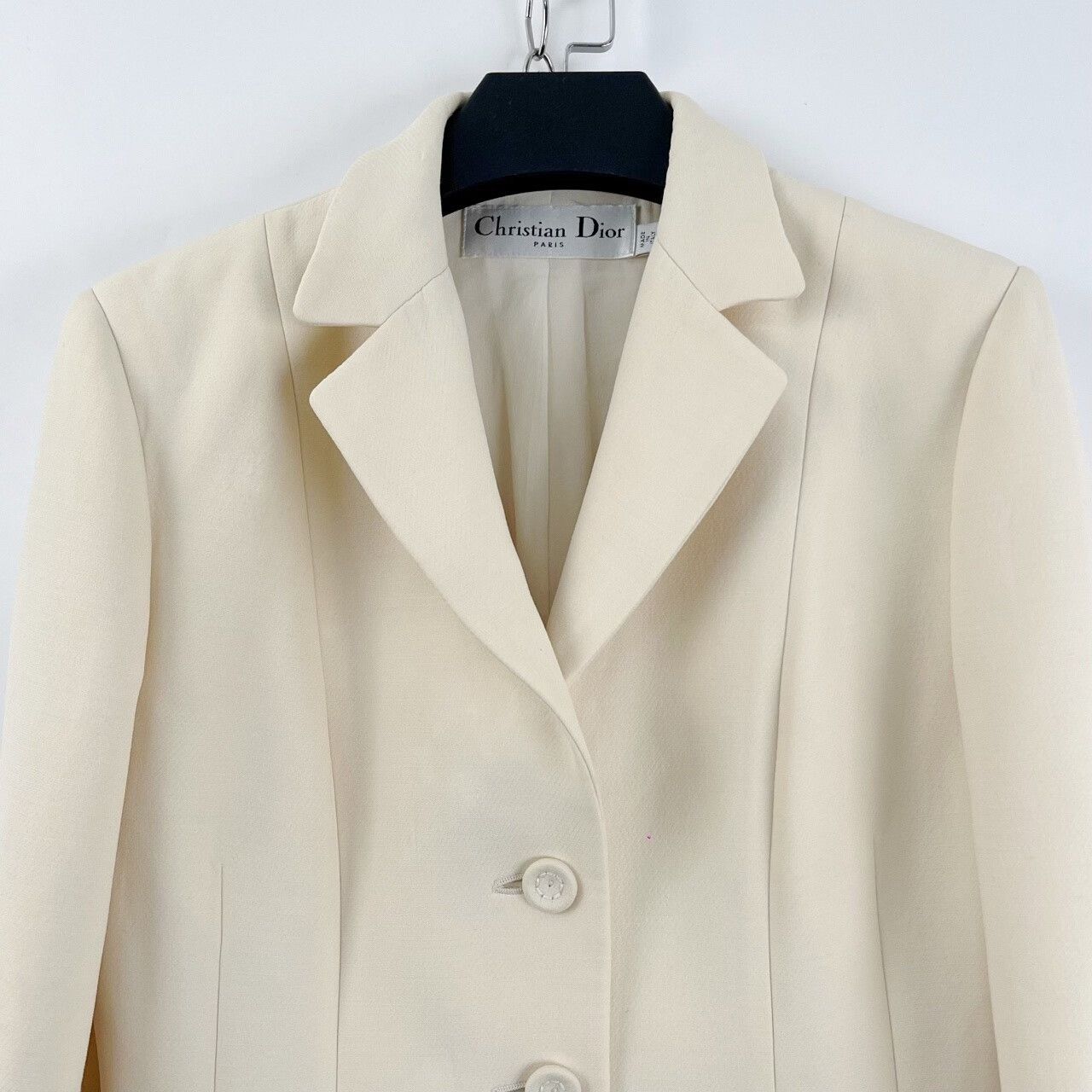 Dior Dior White Single-Breasted Bar Jacket Blazer Size S / US 4 / IT 40 - 3 Thumbnail