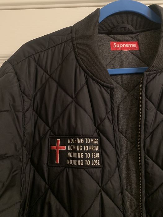 Supreme nothing to outlet hide jacket