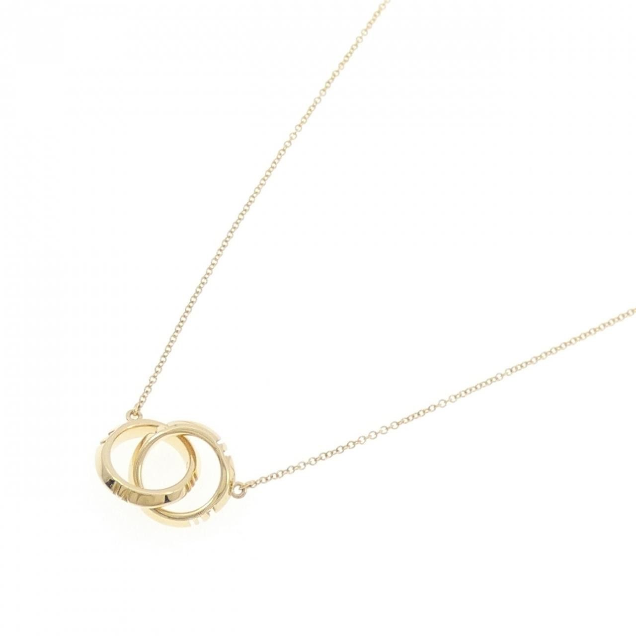 Tiffany & Co. Tiffany & Co. Tiffany X Closed Interlocking 750 Yellow Gold Necklace Precious Metal Necklace 67789202 DUTY FREE for USA Size ONE SIZE - 2 Thumbnail