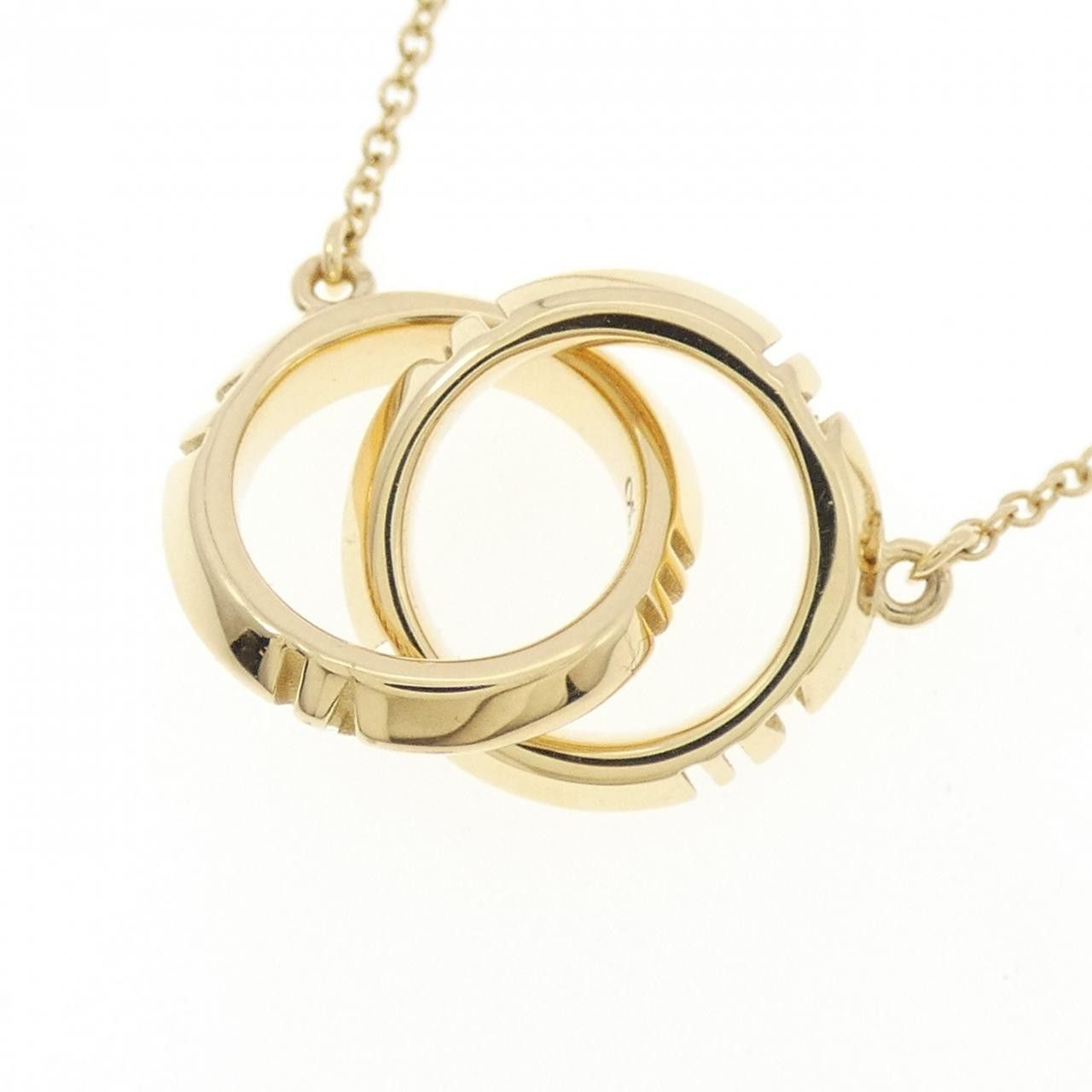 Tiffany & Co. Tiffany & Co. Tiffany X Closed Interlocking 750 Yellow Gold Necklace Precious Metal Necklace 67789202 DUTY FREE for USA Size ONE SIZE - 3 Thumbnail