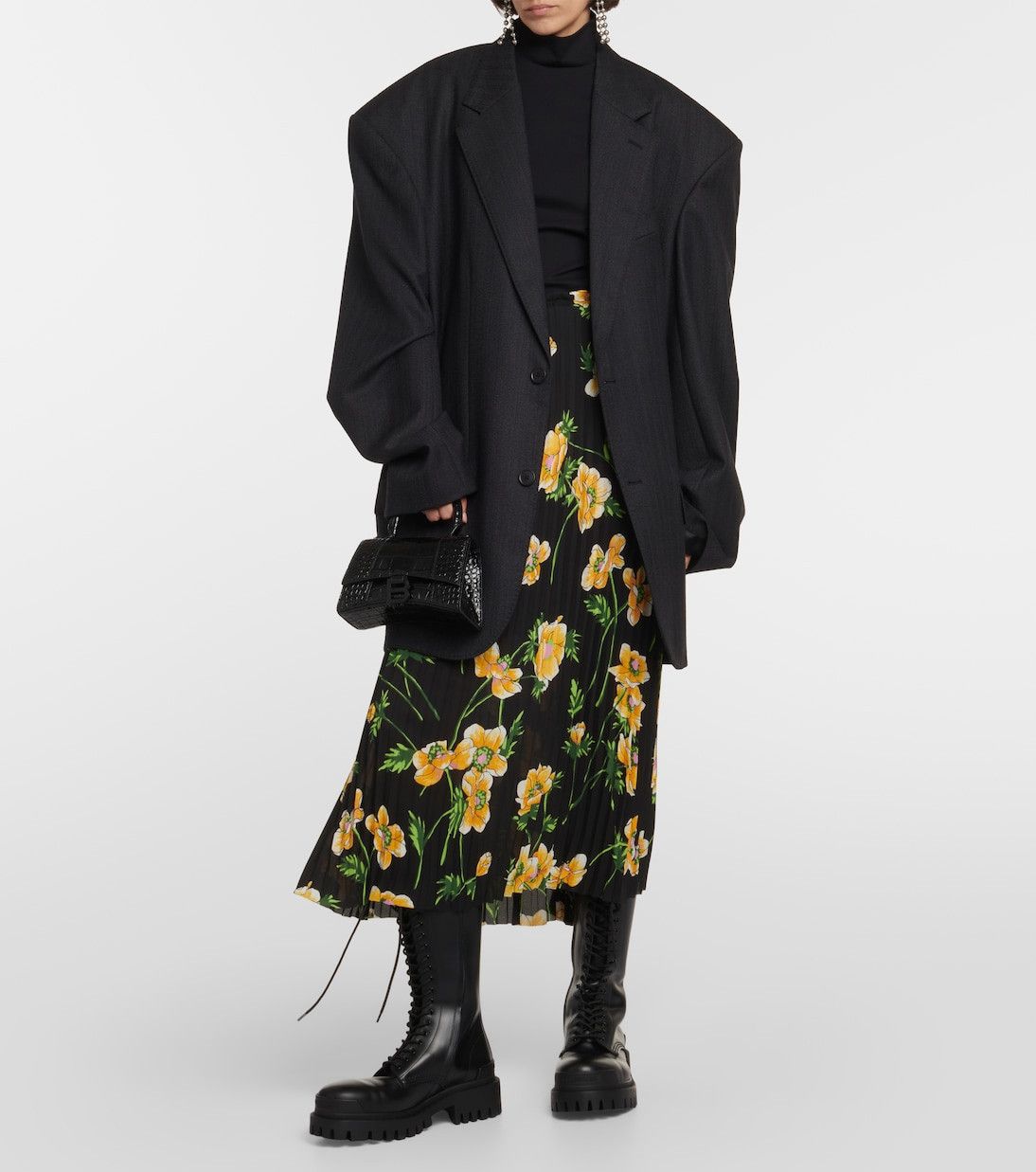 Balenciaga Strike tall leather lace-up boots Size US 6 / IT 36 - 2 Thumbnail