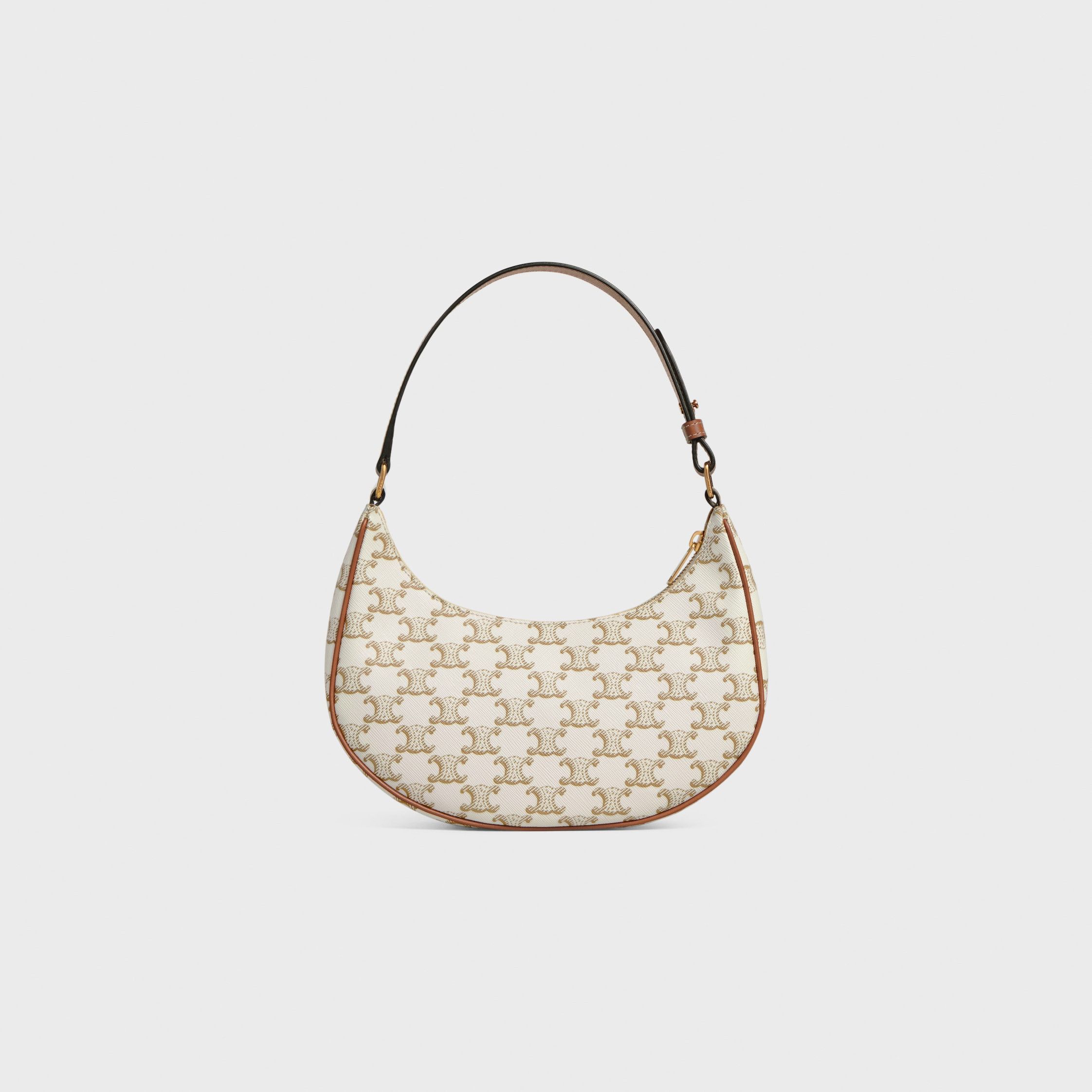 Celine AVA BAG IN TRIOMPHE CANVAS AND CALFSKIN WHITE Size ONE SIZE - 3 Thumbnail