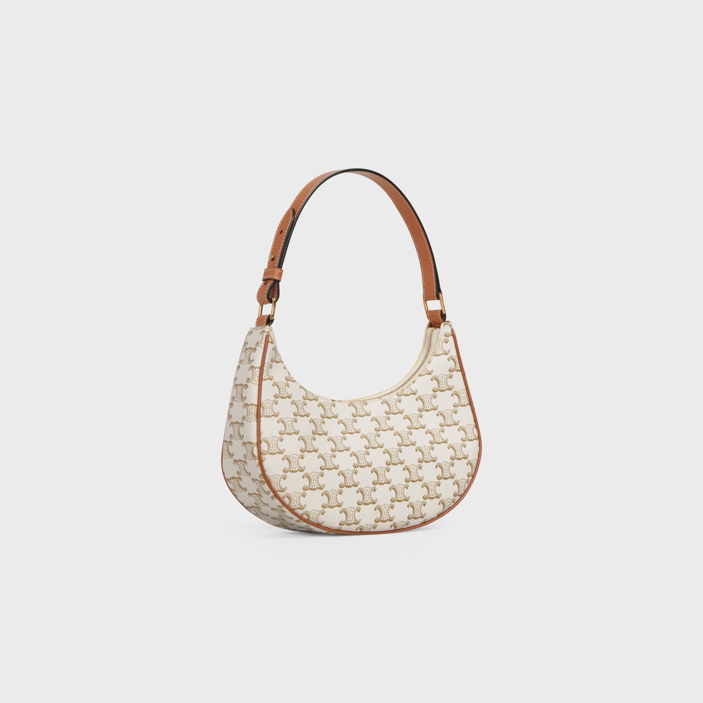 Celine AVA BAG IN TRIOMPHE CANVAS AND CALFSKIN WHITE Size ONE SIZE - 2 Thumbnail
