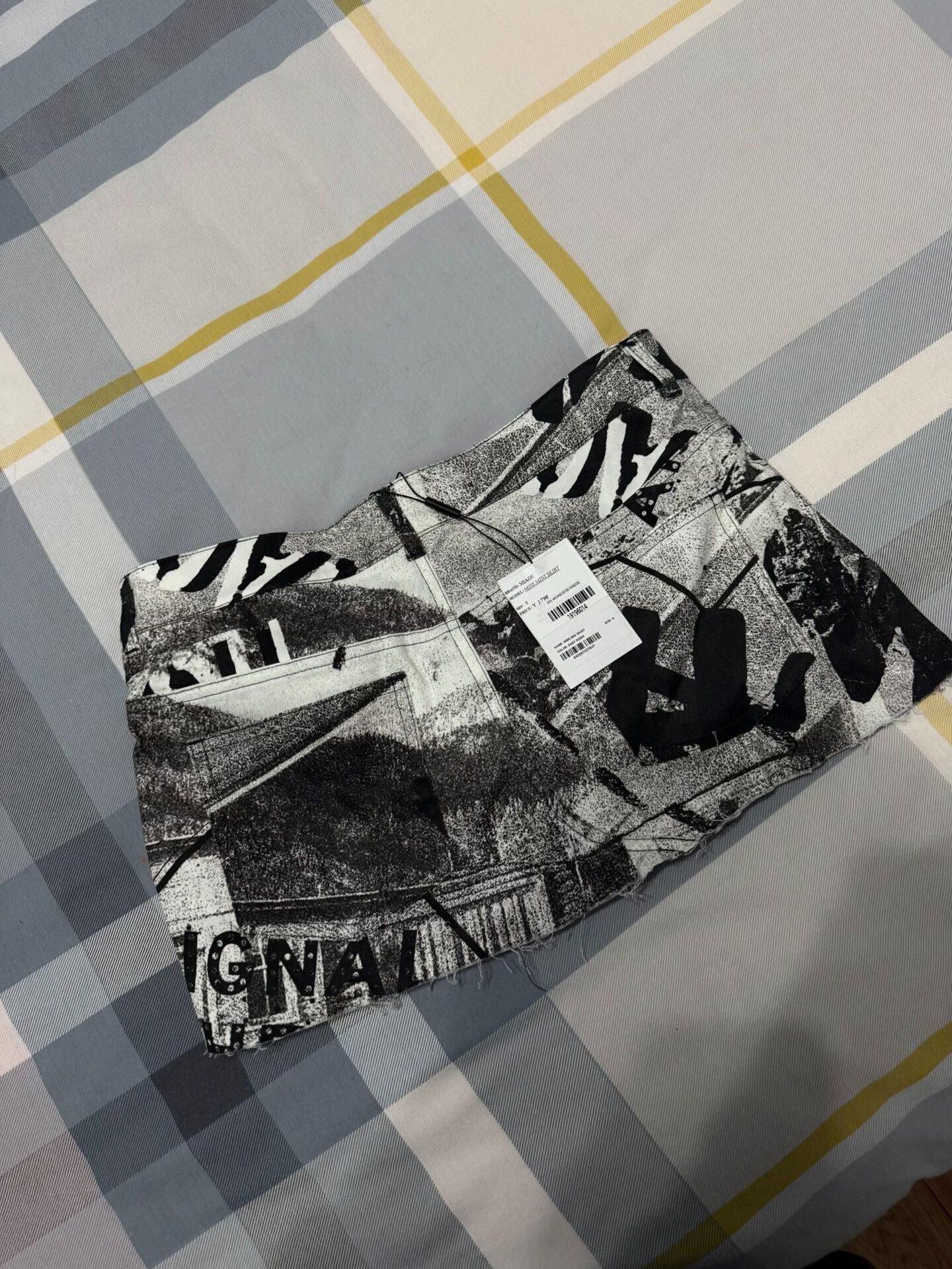 Miaou Miaou Mini Skirt in Black and White Size 28" / US 6 / IT 42 - 4 Thumbnail