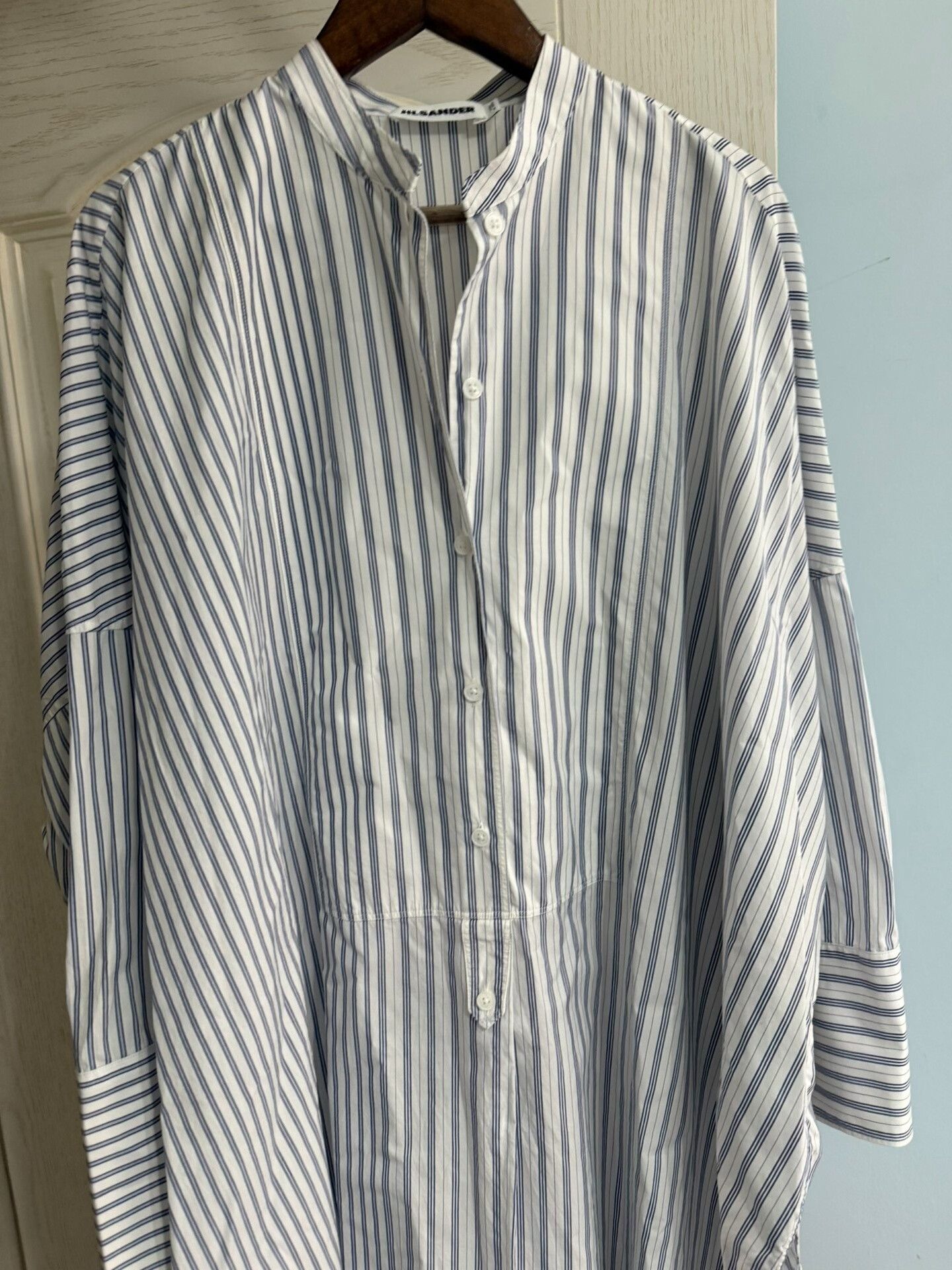 Jil Sander Jil Sander Long Striped Shirt Dress Size S / US 4 / IT 40 - 2 Thumbnail
