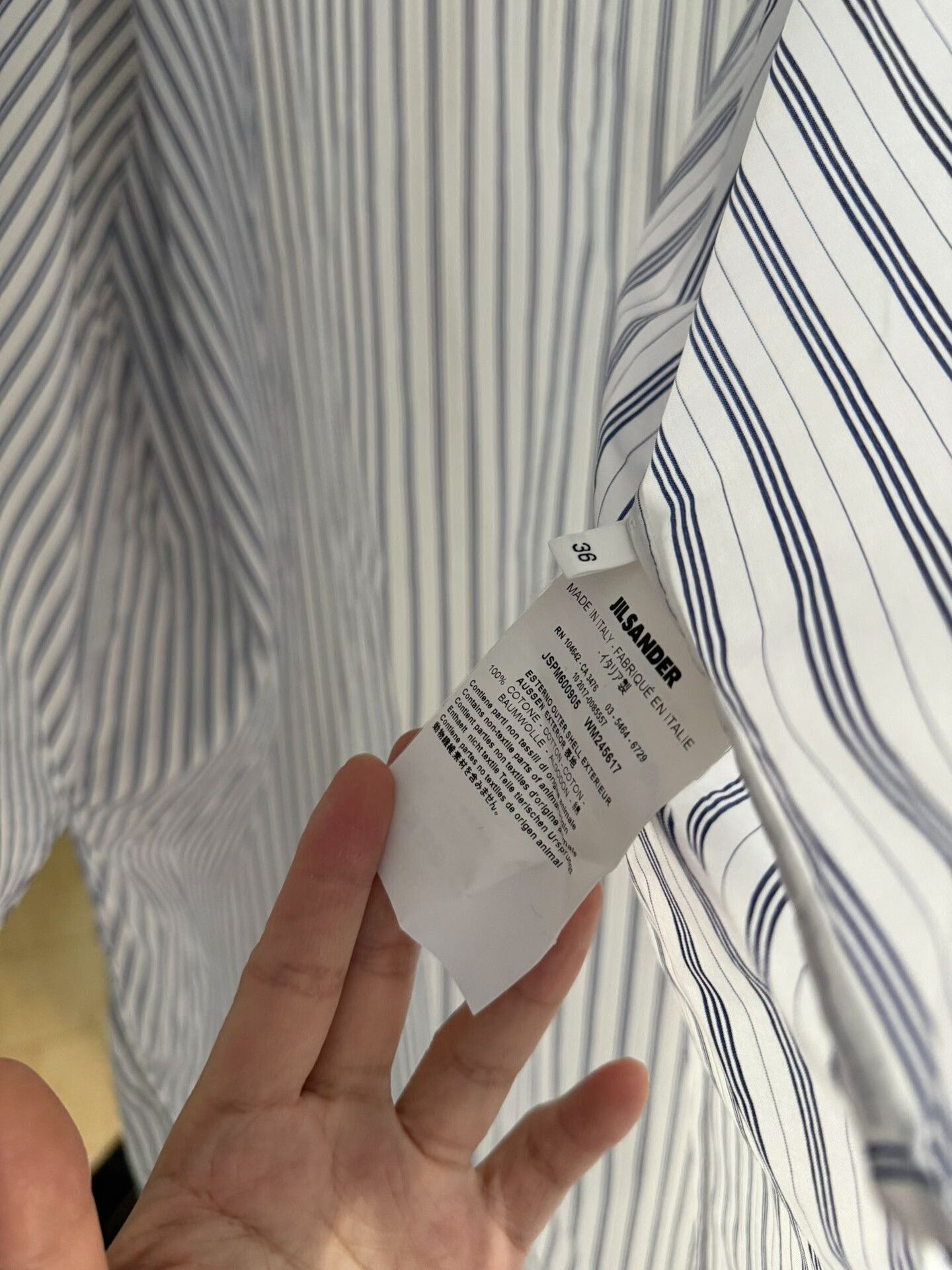 Jil Sander Jil Sander Long Striped Shirt Dress Size S / US 4 / IT 40 - 5 Thumbnail