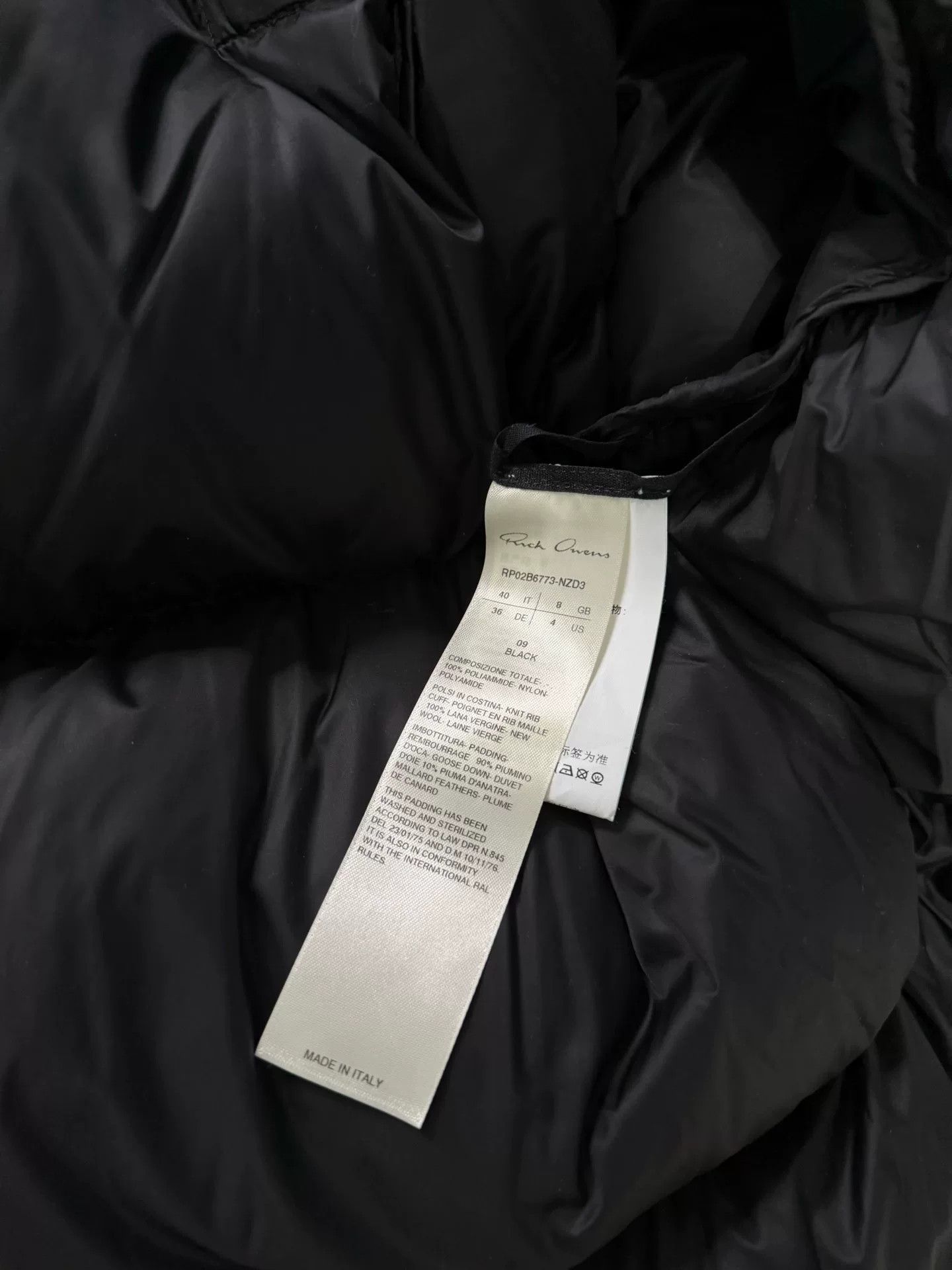 Rick Owens Rick Owens Women's Down Neck Warmer Coat Size M / US 6-8 / IT 42-44 - 4 Thumbnail