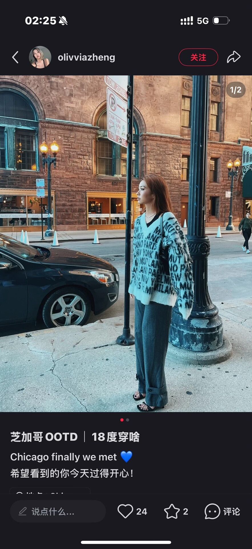 Helmut Lang Helmut Lang Fuzzy Sweater in Black and White Size S / US 4 / IT 40 - 2 Thumbnail