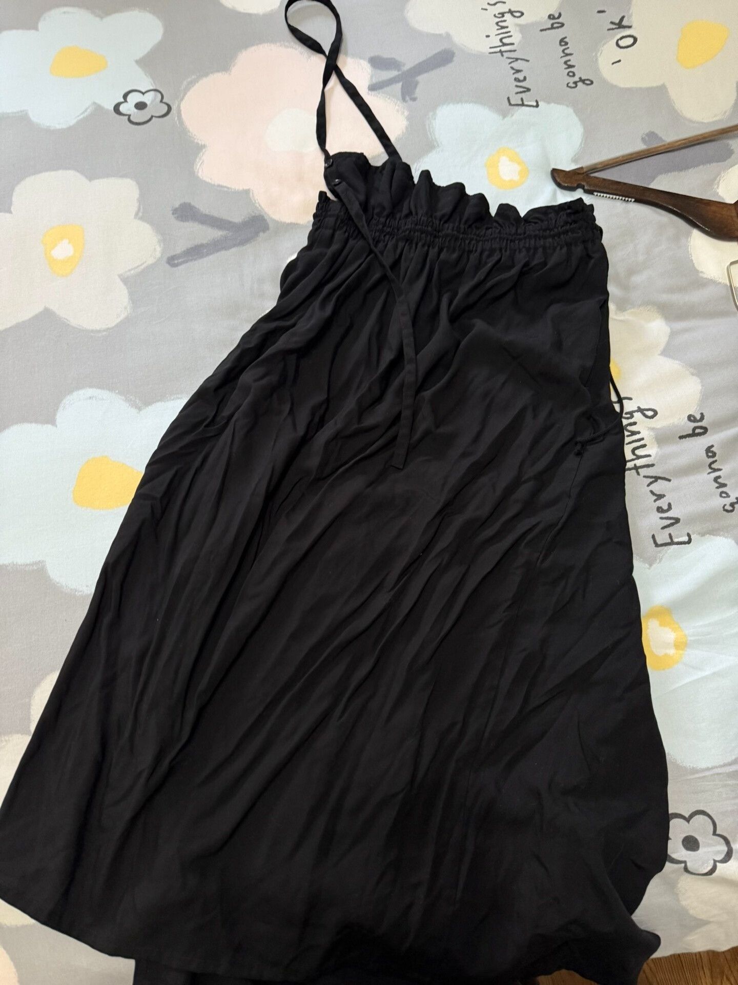 Y's Y's Yohji Yamamoto Black Pinafore Skirt Size 30" / US 8 / IT 44 - 4 Thumbnail
