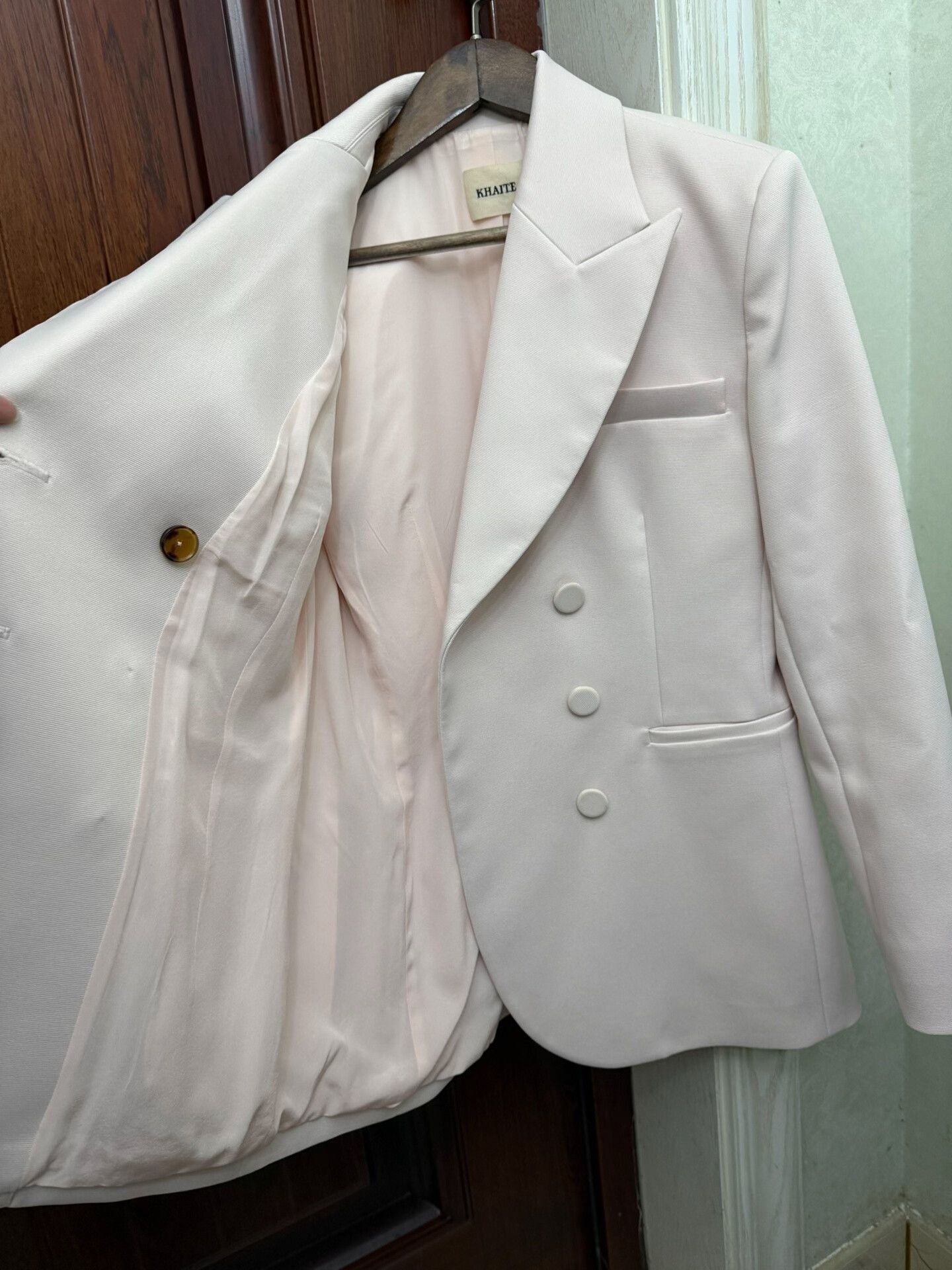 KHAITE Khaite Pink Tailored Blazer Size S / US 4 / IT 40 - 3 Thumbnail