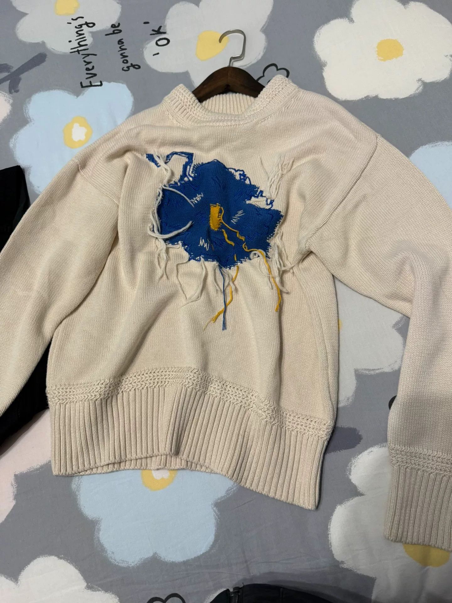 Ader Error Ader Error Knit Sweater with Floral Detail Size M / US 6-8 / IT 42-44 - 4 Thumbnail