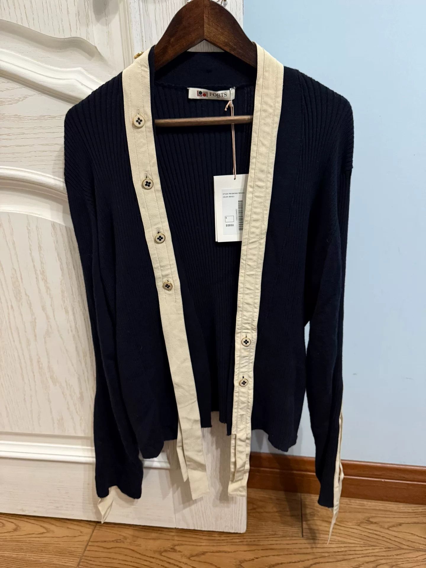 Ports 1961 Ports1961 Silk Wool Blend Cardigan Size S / US 4 / IT 40 - 2 Thumbnail