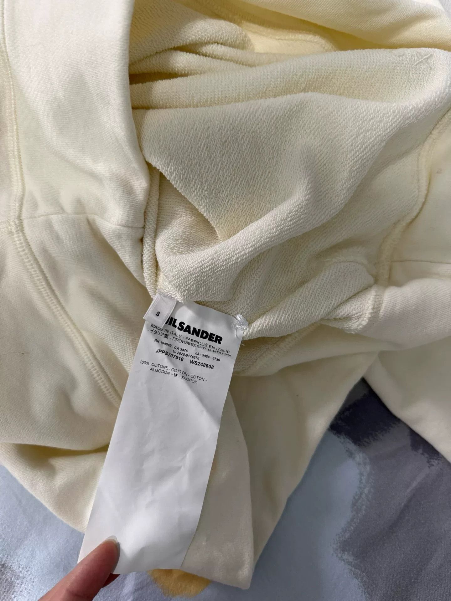 Jil Sander Jil Sander Casual Sweatshirt in Soft Cream Size S / US 4 / IT 40 - 5 Thumbnail