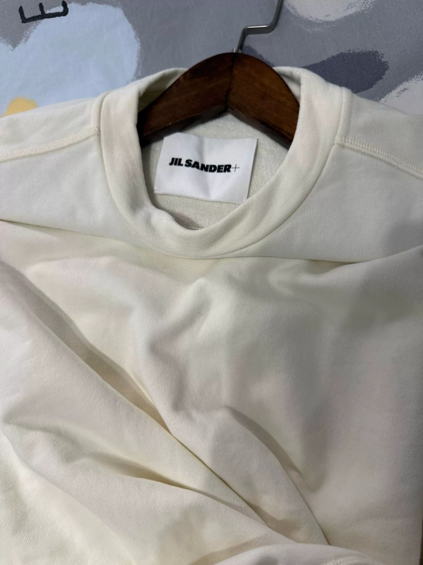 Jil Sander Jil Sander Casual Sweatshirt in Soft Cream Size S / US 4 / IT 40 - 6 Thumbnail