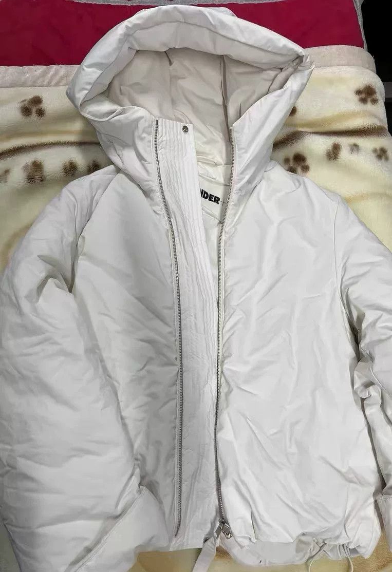 Jil Sander Jil Sander White Down Jacket for Warmth Size S / US 4 / IT 40 - 2 Thumbnail