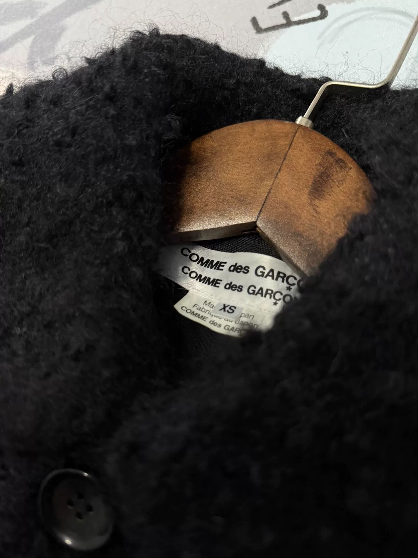 Comme des Garcons Black Wool Coat by Comme des Garçons Size M / US 6-8 / IT 42-44 - 7 Thumbnail