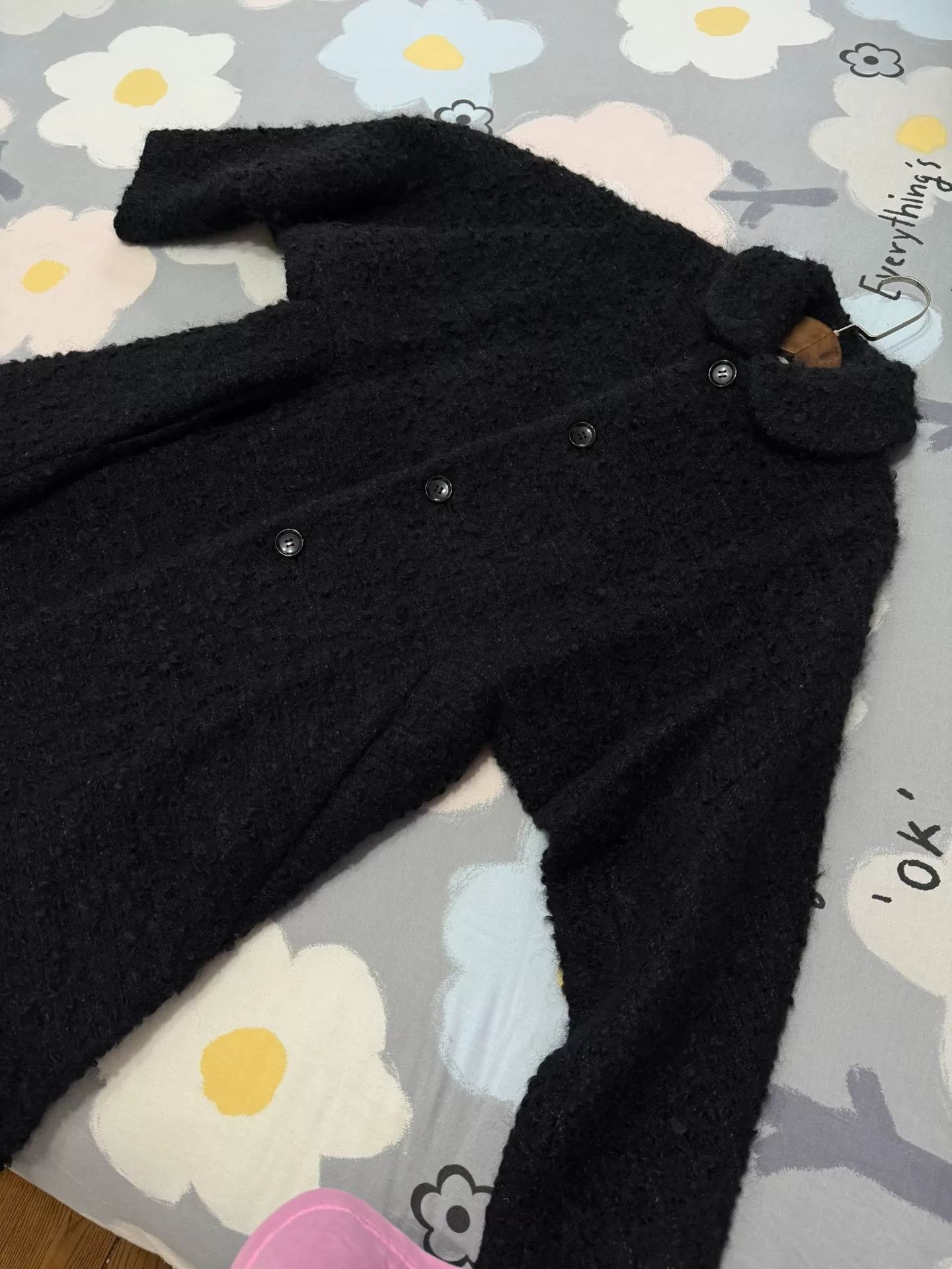 Comme des Garcons Black Wool Coat by Comme des Garçons Size M / US 6-8 / IT 42-44 - 6 Thumbnail