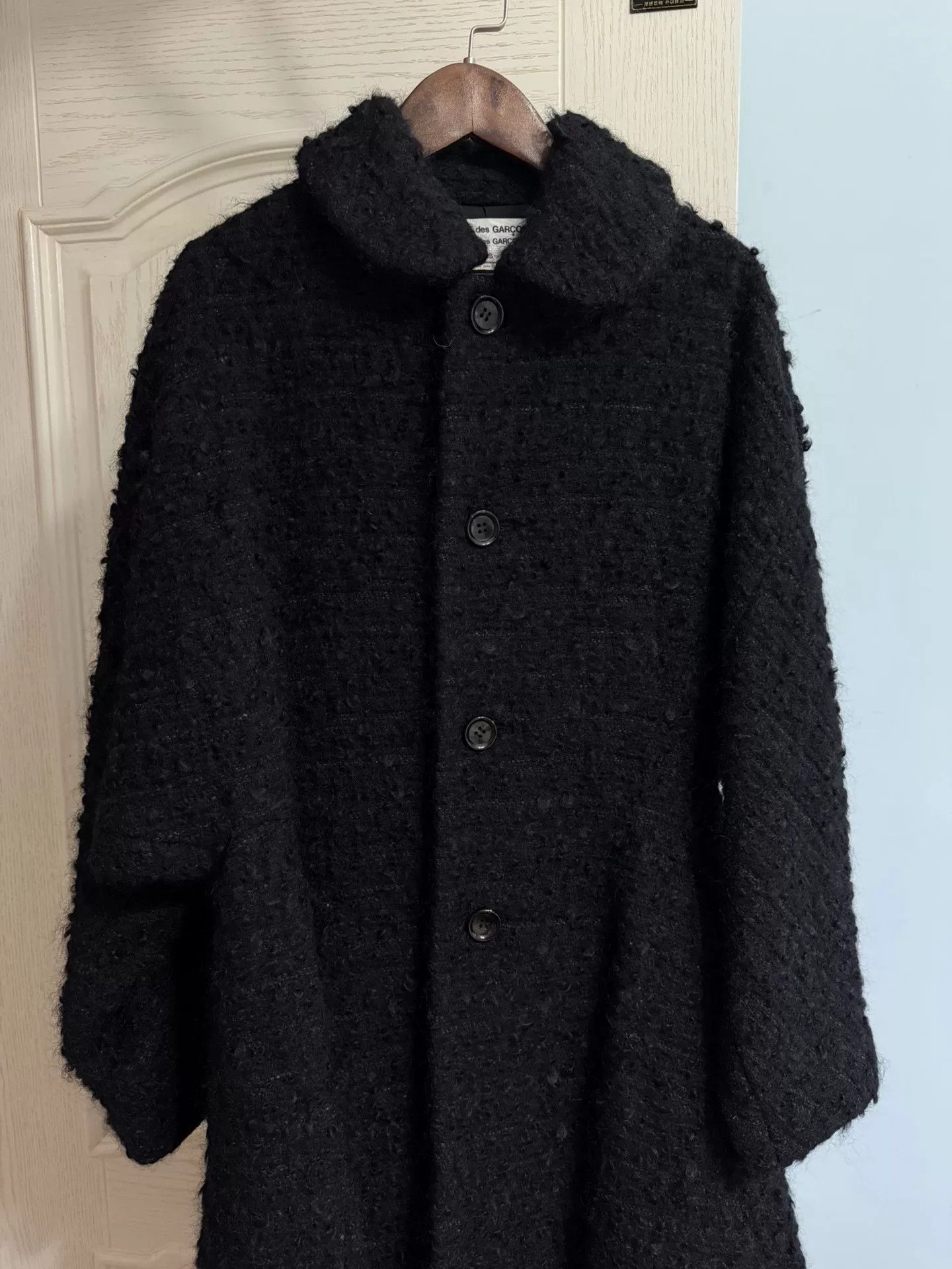 Comme des Garcons Black Wool Coat by Comme des Garçons Size M / US 6-8 / IT 42-44 - 4 Thumbnail