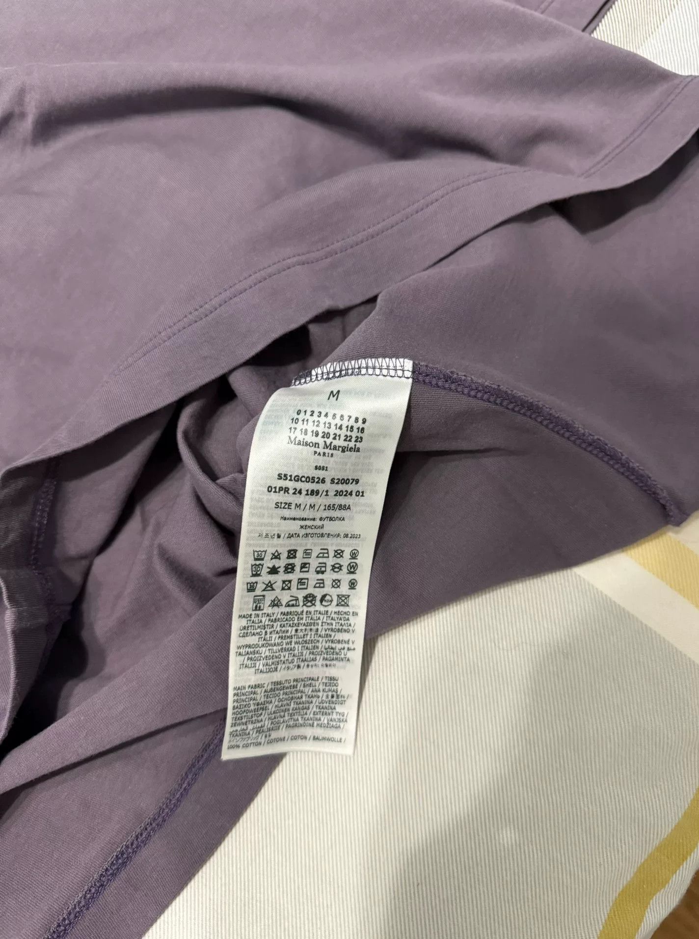 Maison Margiela Maison Margiela Women's Purple Gradient T-Shirt Size S / US 4 / IT 40 - 5 Thumbnail