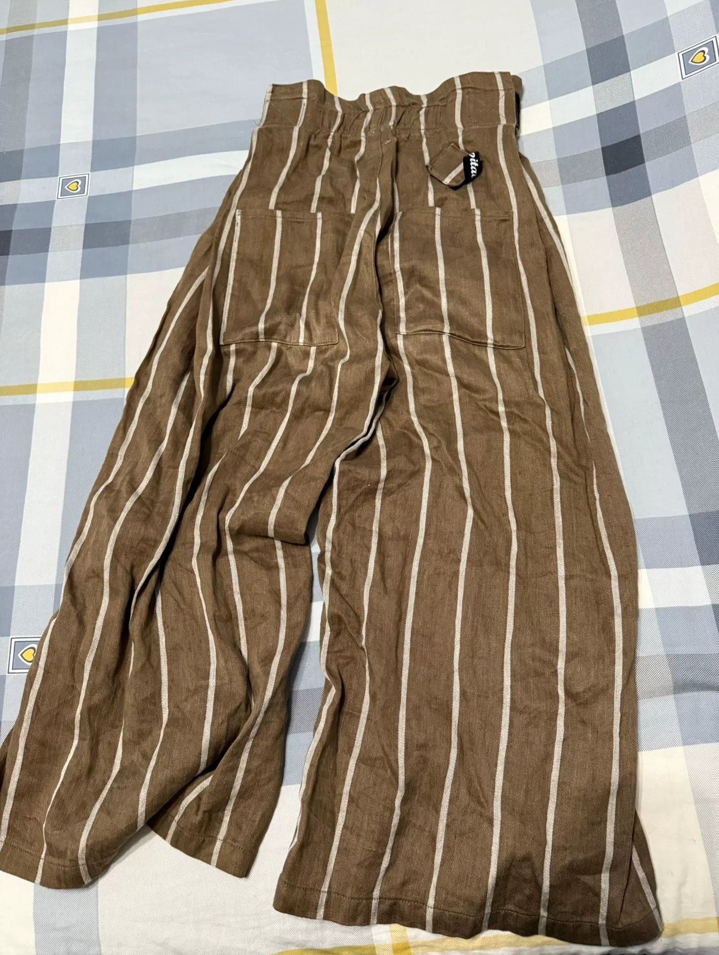 Kapital Kountry Kapital Striped Wide-Leg Cotton Trousers Size 30" / US 8 / IT 44 - 4 Thumbnail