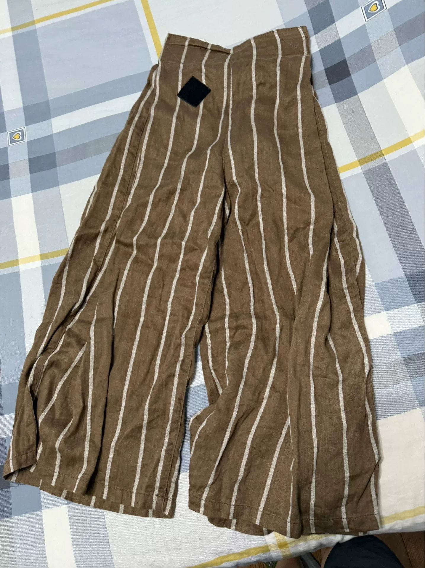 Kapital Kountry Kapital Striped Wide-Leg Cotton Trousers Size 30" / US 8 / IT 44 - 2 Thumbnail