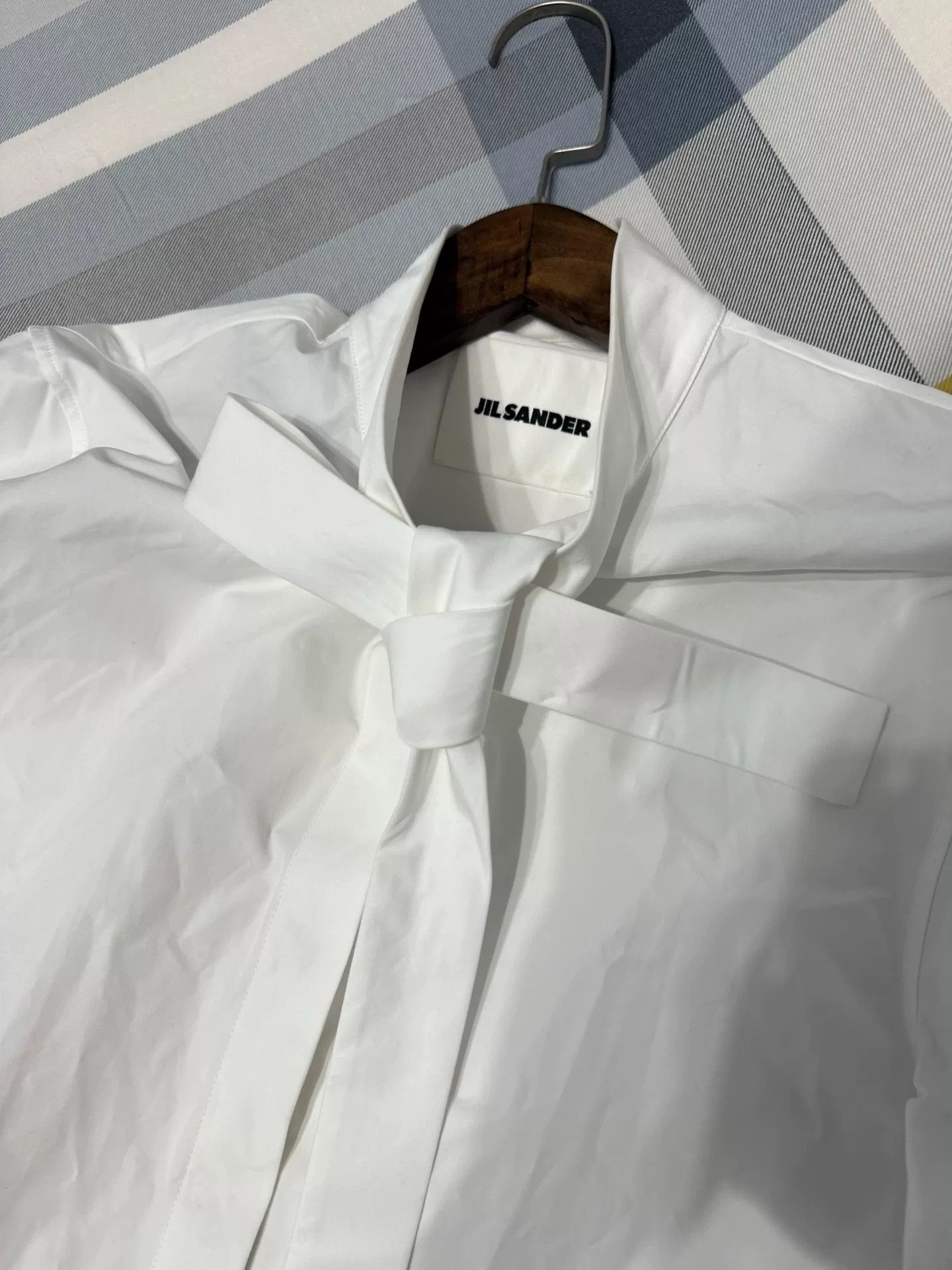 Jil Sander Jil Sander Minimalist Tie Shirt Size S / US 4 / IT 40 - 7 Thumbnail