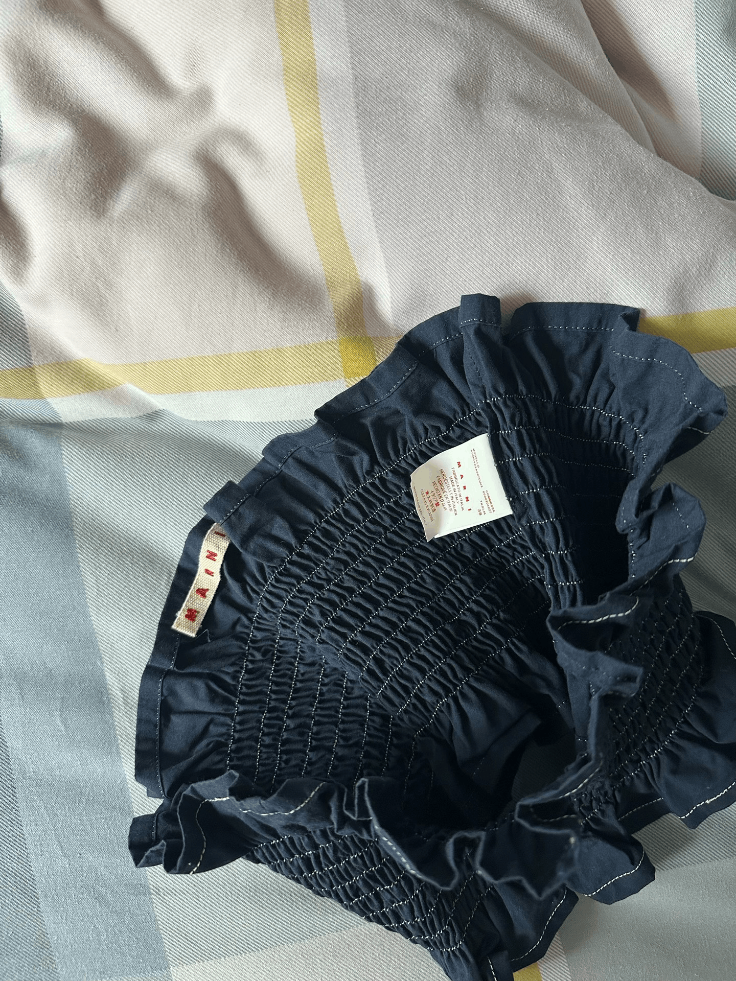Marni Marni Strapless Top in Dark Blue Size M / US 6-8 / IT 42-44 - 3 Thumbnail
