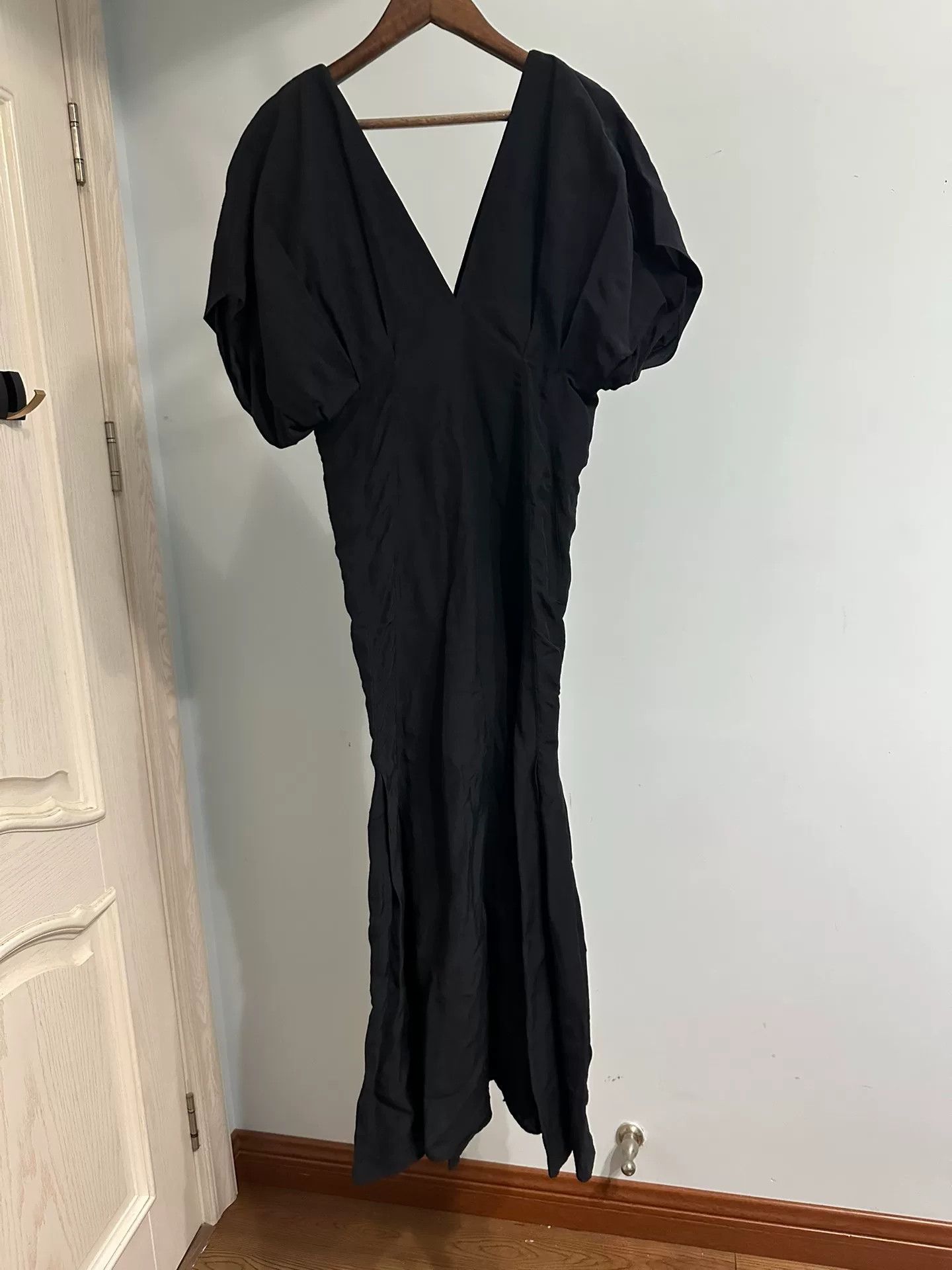 Jil Sander Jil Sander Black Dress with Puff Sleeves Size M / US 6-8 / IT 42-44 - 4 Thumbnail