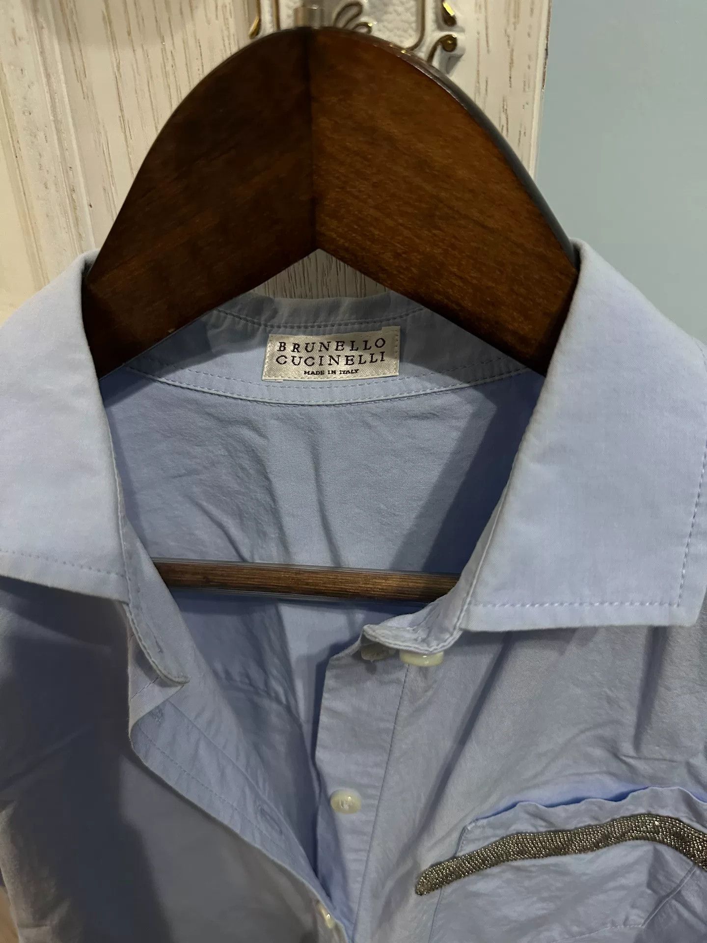 Brunello Cucinelli BC Brunello Cucinelli Pearl Button Shirt Size M / US 6-8 / IT 42-44 - 2 Thumbnail