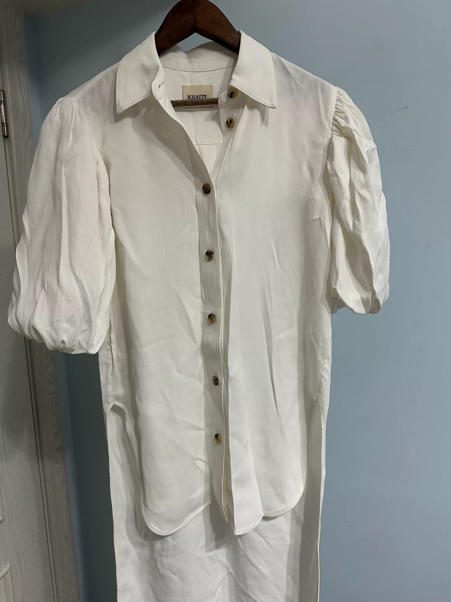 KHAITE Khaite Puff Sleeve Shirt Dress Size M / US 6-8 / IT 42-44 - 2 Thumbnail