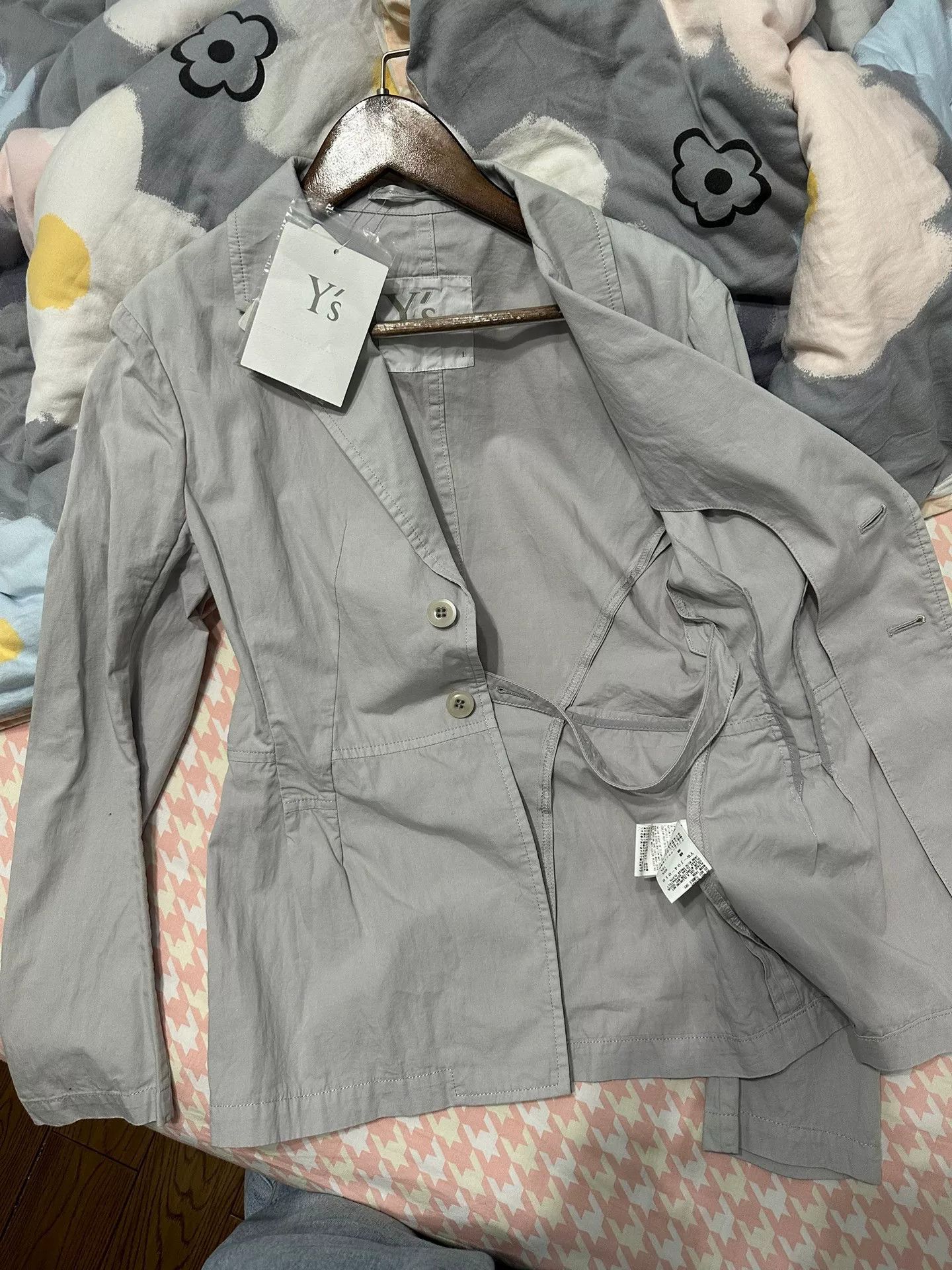 Y's Y's Gray Casual Blazer Jacket Size M / US 6-8 / IT 42-44 - 4 Thumbnail