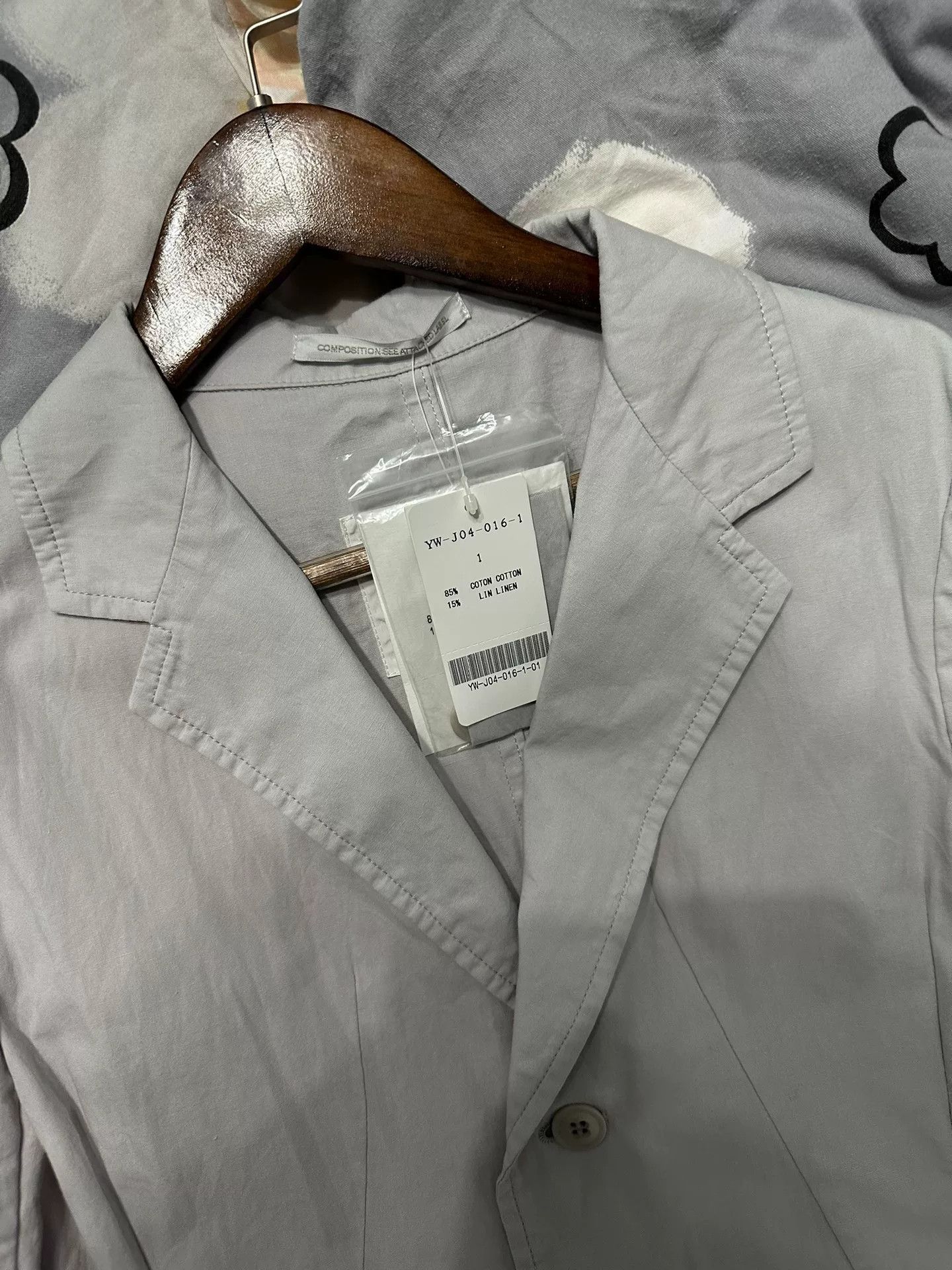 Y's Y's Gray Casual Blazer Jacket Size M / US 6-8 / IT 42-44 - 2 Thumbnail