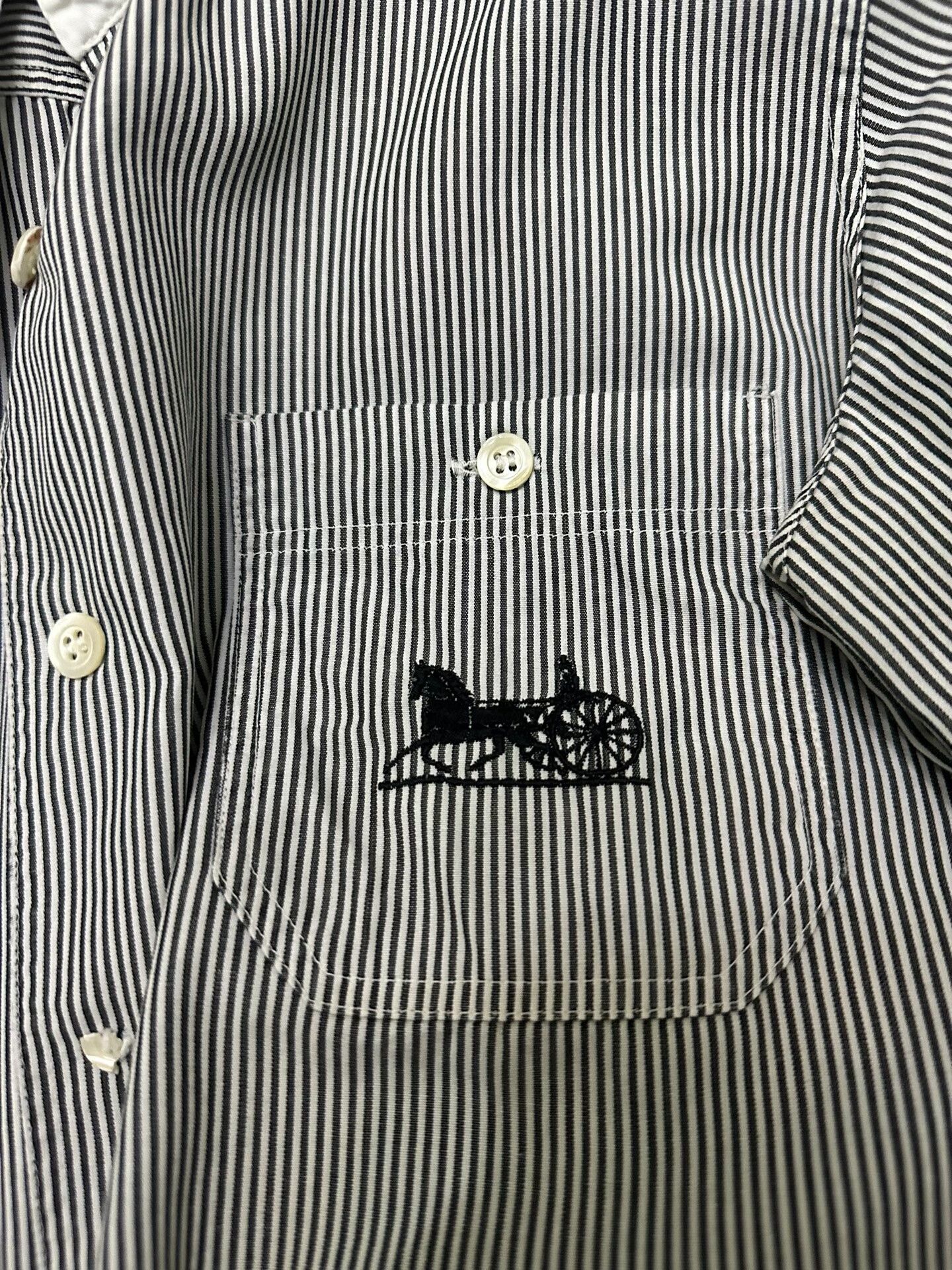 Celine Celine Vintage Striped Shirt For Women Size M / US 6-8 / IT 42-44 - 3 Thumbnail
